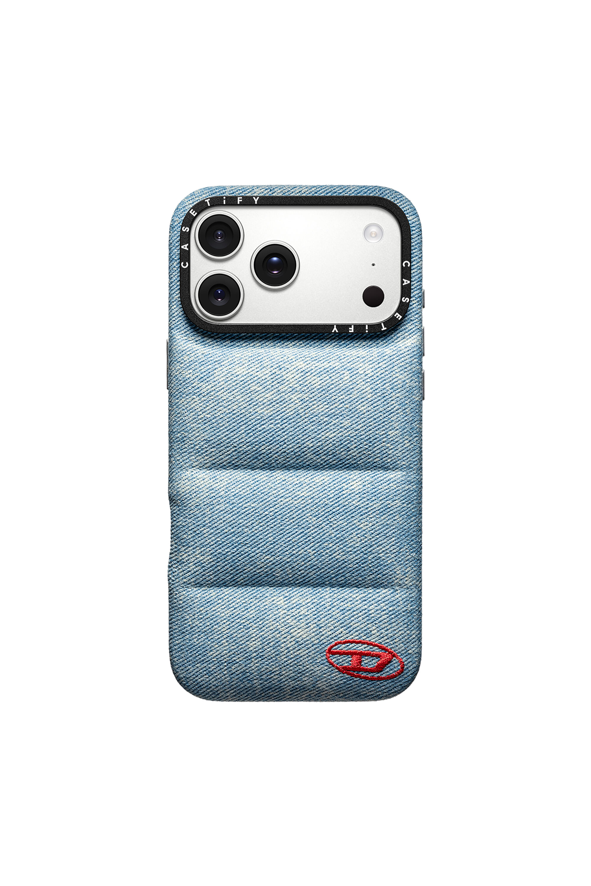 iPhoneアクセサリー DIESEL CASETiFY Blue Denim iPhone17 Pro Women's Puffer case for iPhone 17 Pro | Blue | Diesel