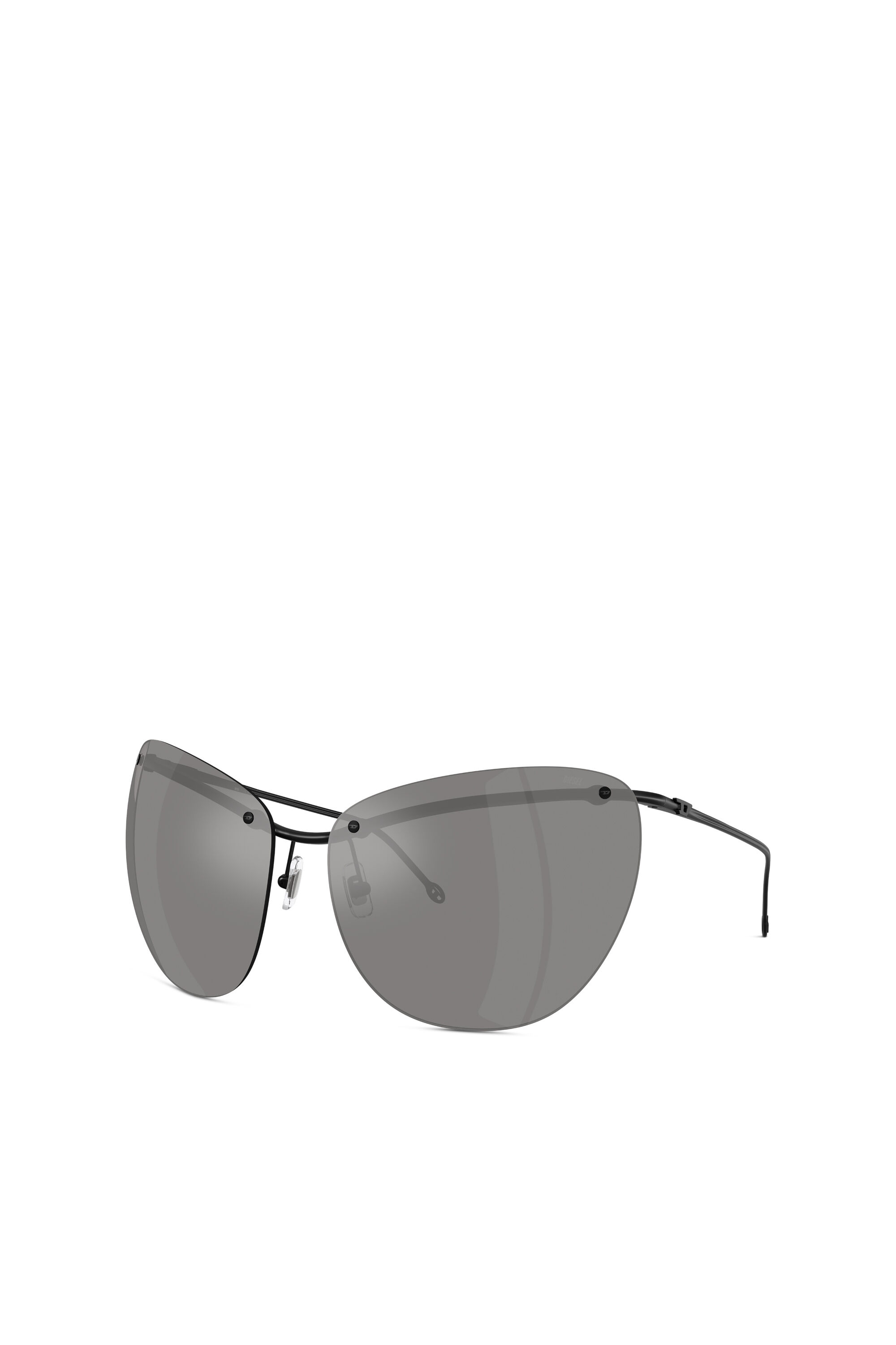 Women's Wraparound shape sunglasses | Grey | Diesel