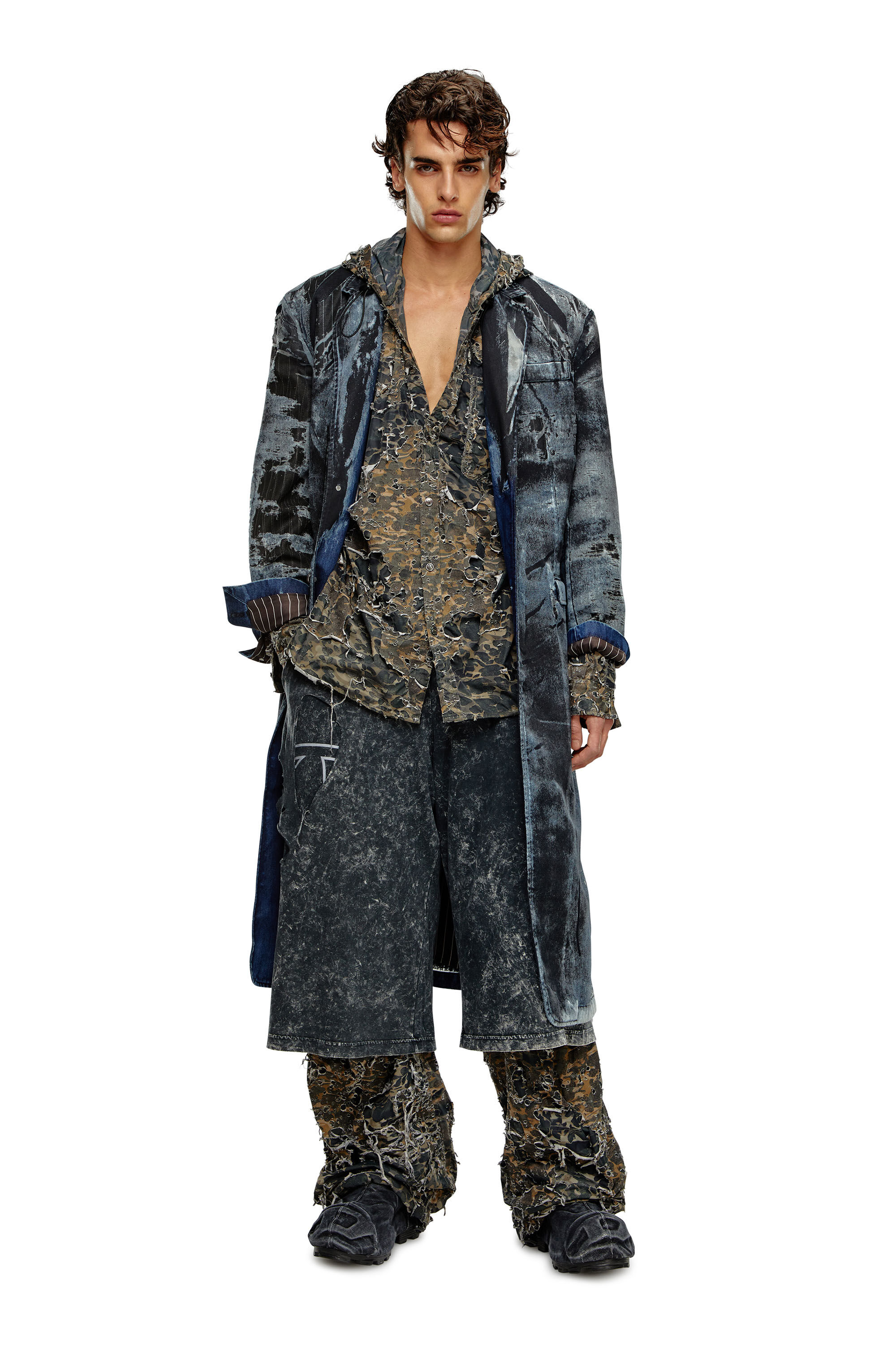 Diesel denim boots outlet