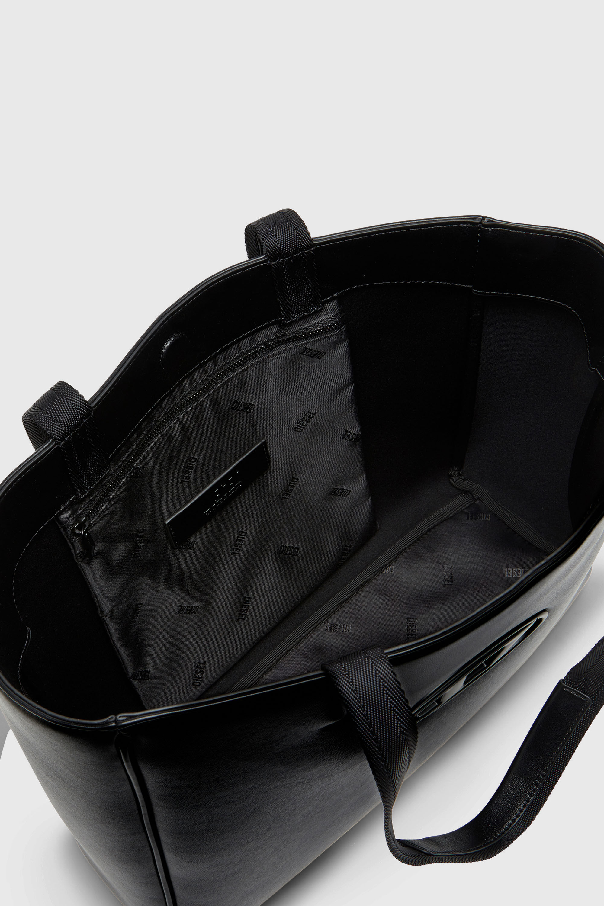Women's Holi-D-Square shopper in bonded neoprene | Black | Diesel