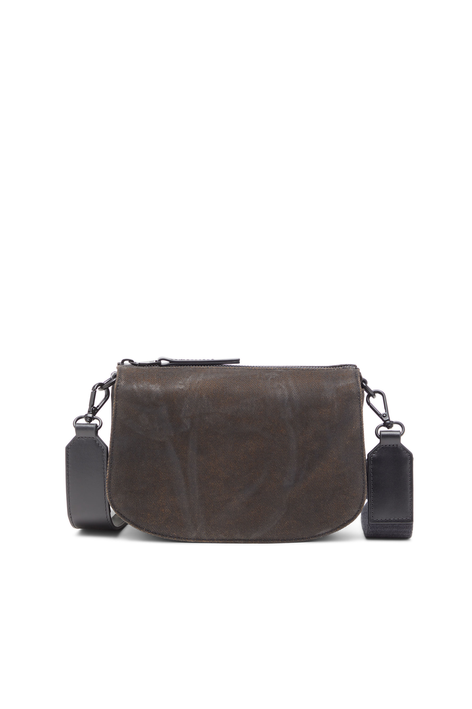 Men's 1DR-Camera bag in flocked denim | Black | Diesel Men's 1DR-Camera bag in flocked denim | Black | Diesel