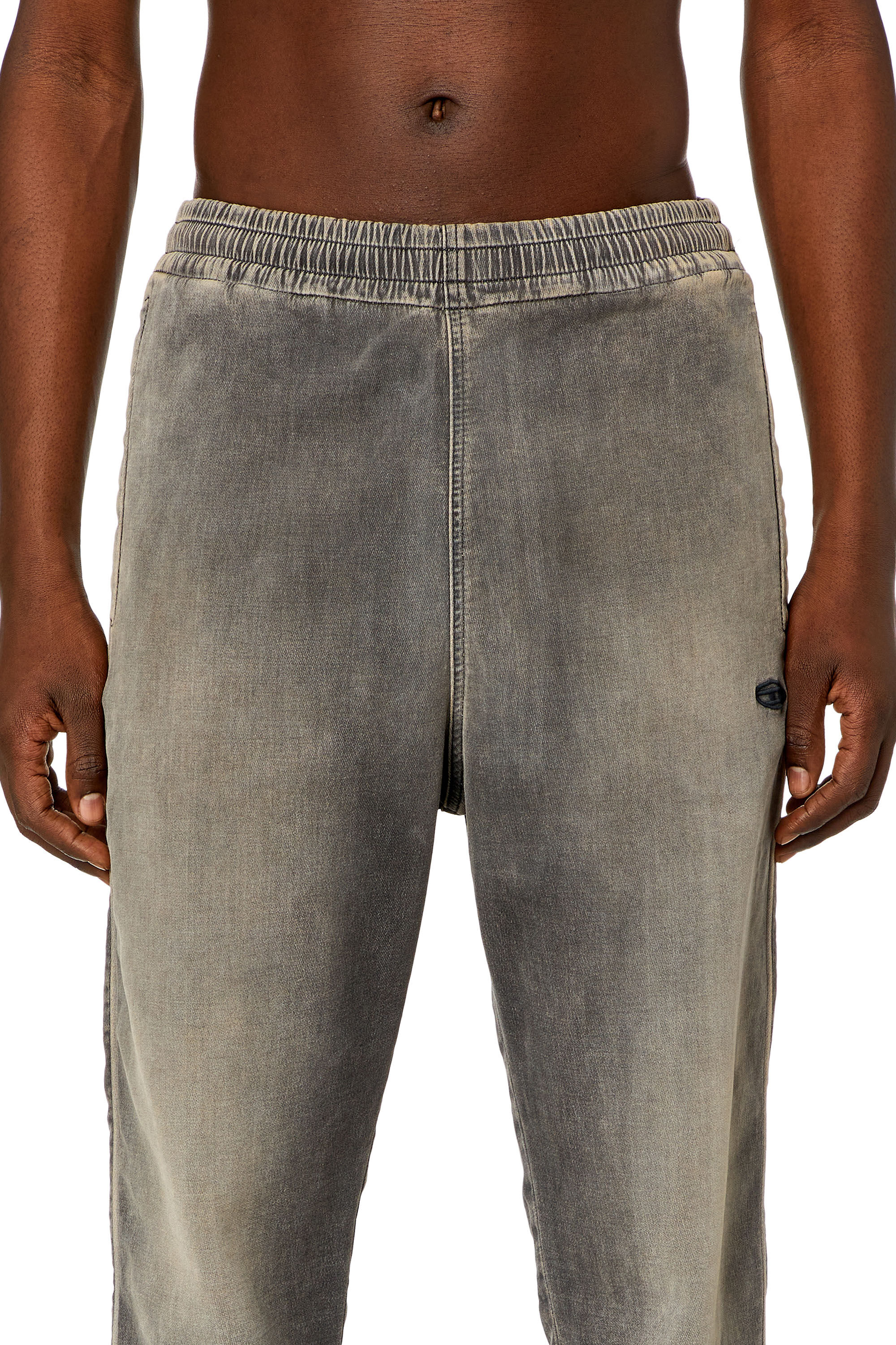 Men's Tapered Jeans | Grey | Diesel D-Lab Track Denim