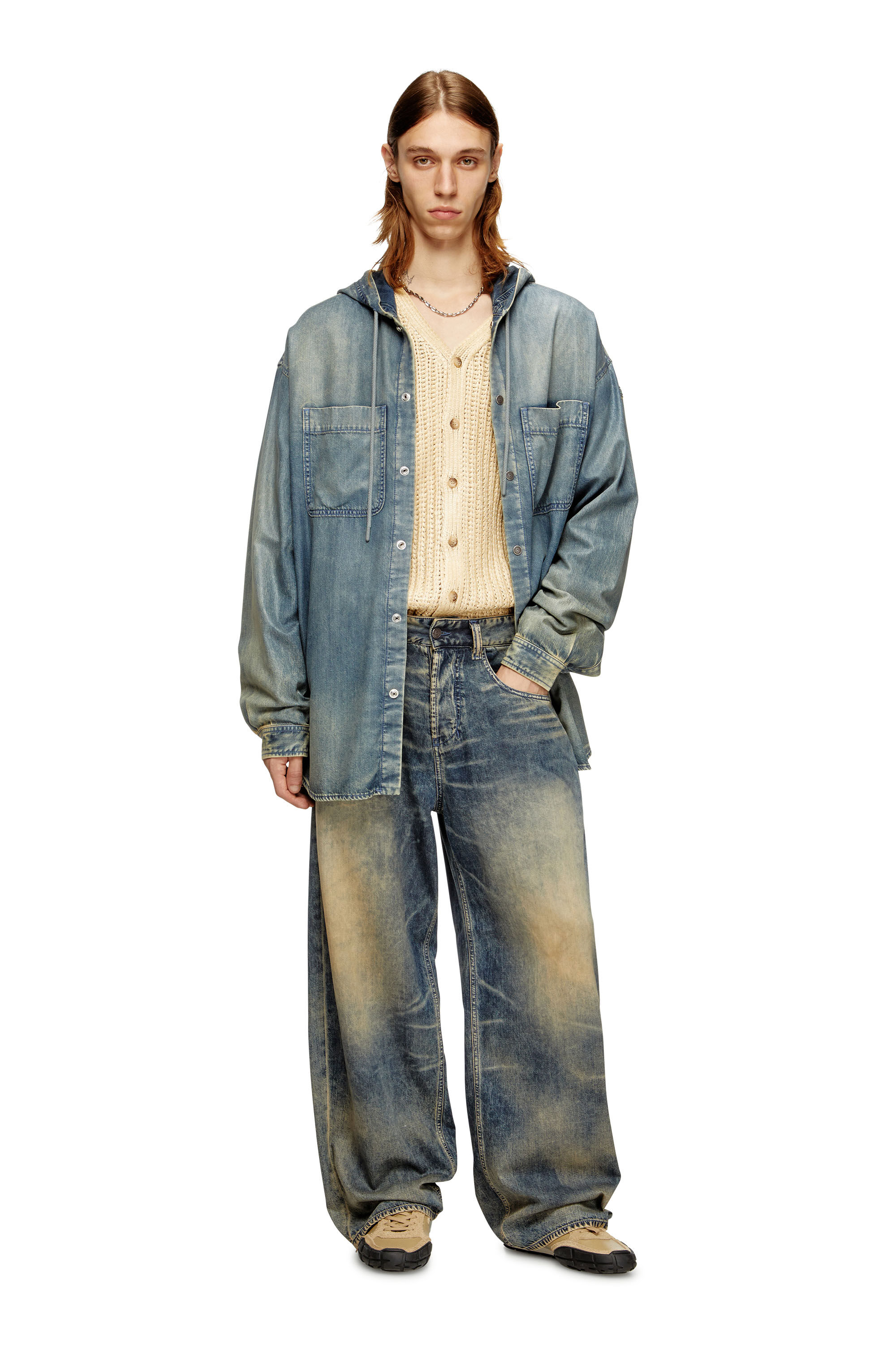 Diesel - Man's Relaxed Jeans 1997 D-Enim-M 0CEBB, Medium blue - 1