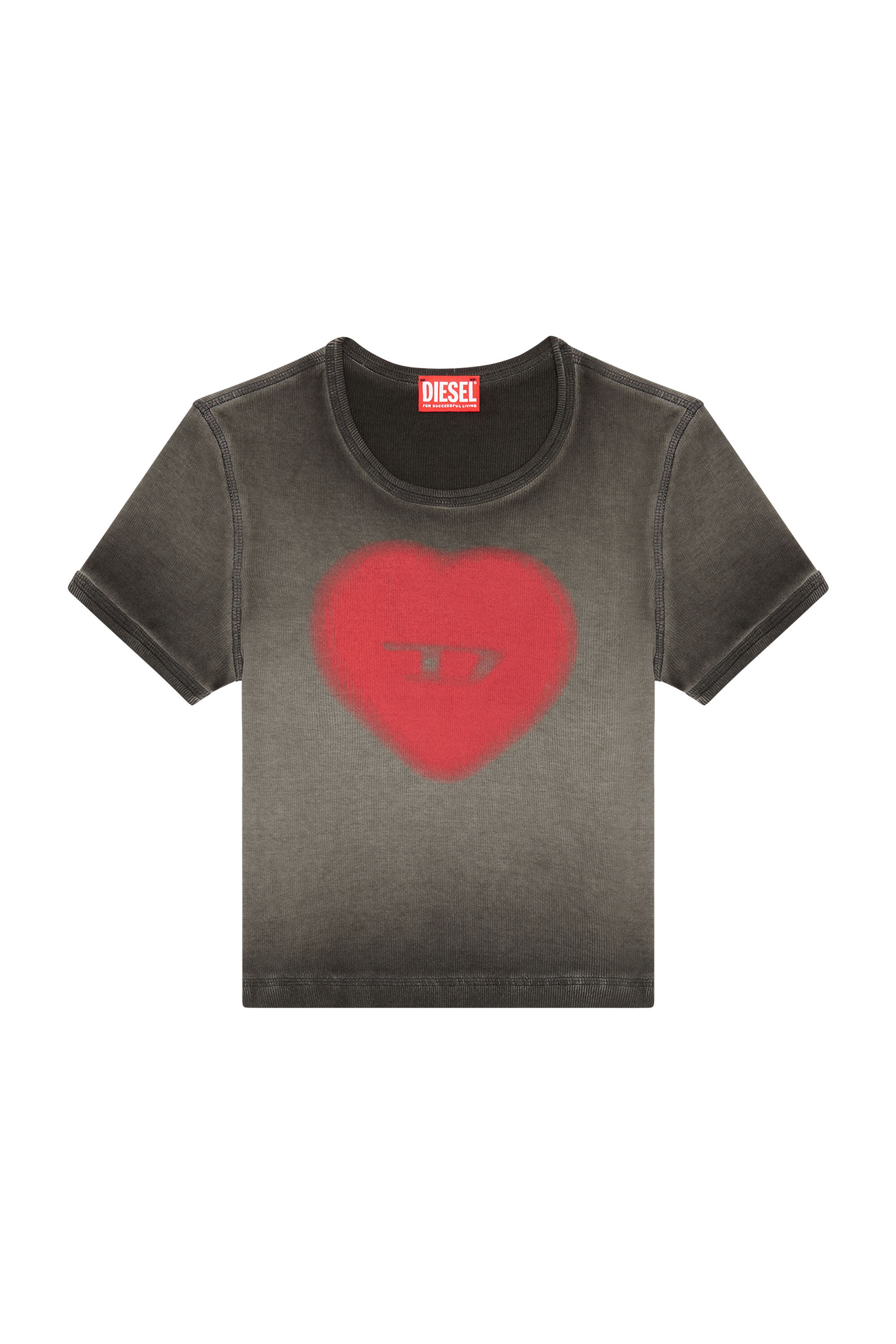 売れ筋商品|||イチ Tシャツ レディース トップス IHOLYA - Print T-shirt - black Amazon | [ディーゼル] レディース Tシャツ クロップド丈