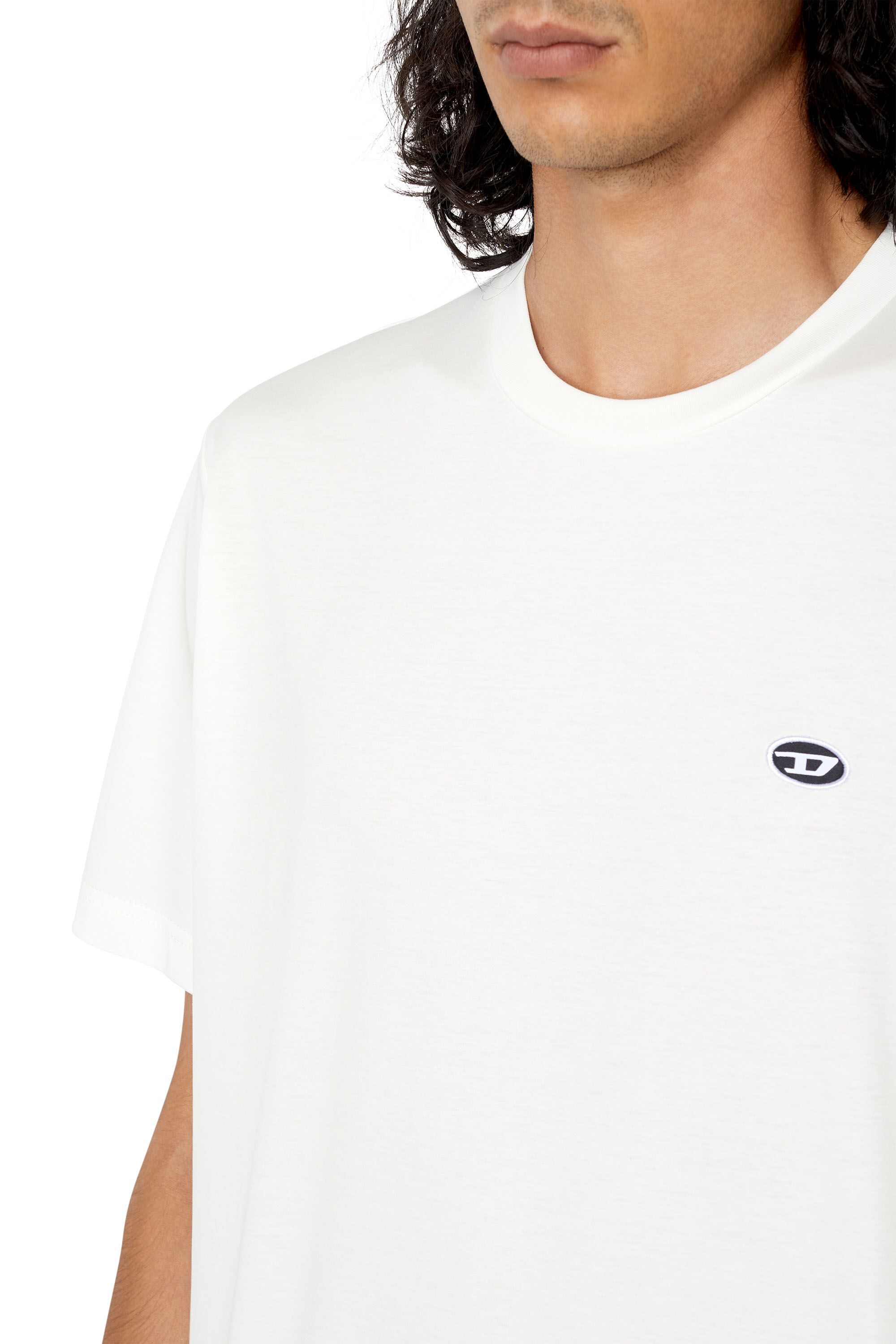 T-JUST-DOVAL-PJ: T-shirt with oval D patch | Diesel