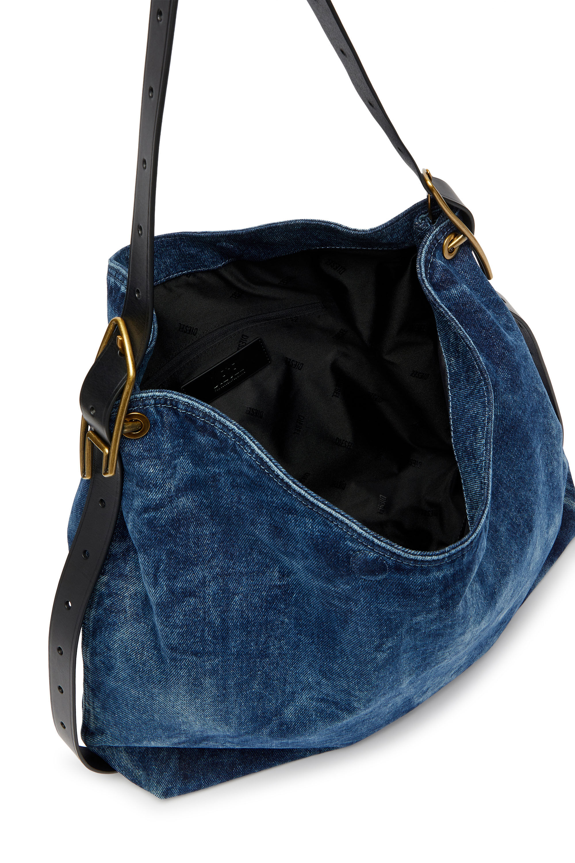 Women's D-Line-Denim hobo bag | Blue | Diesel