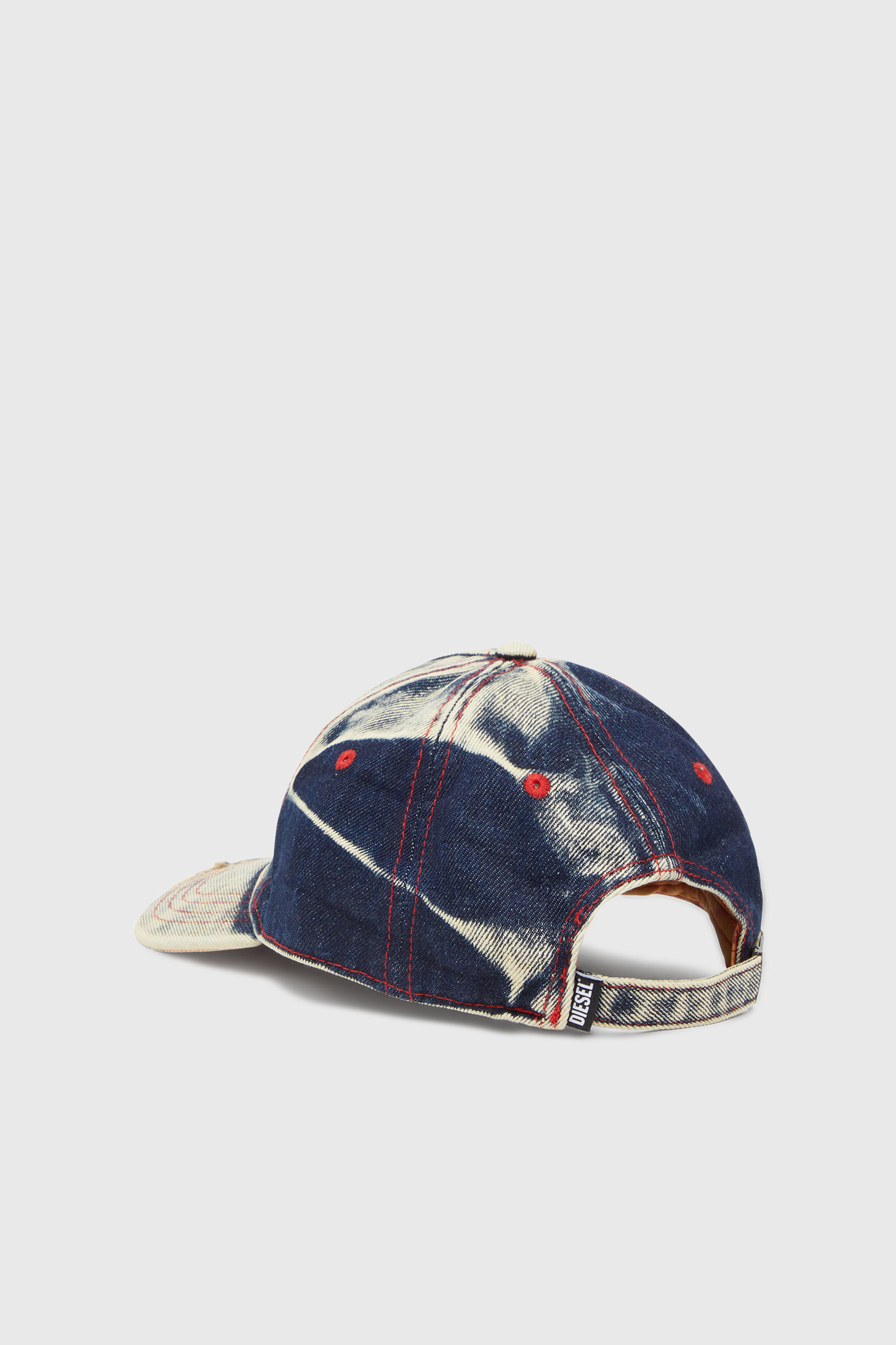 C-SEYMON Man: Baseball cap in treated denim, D logo | Diesel