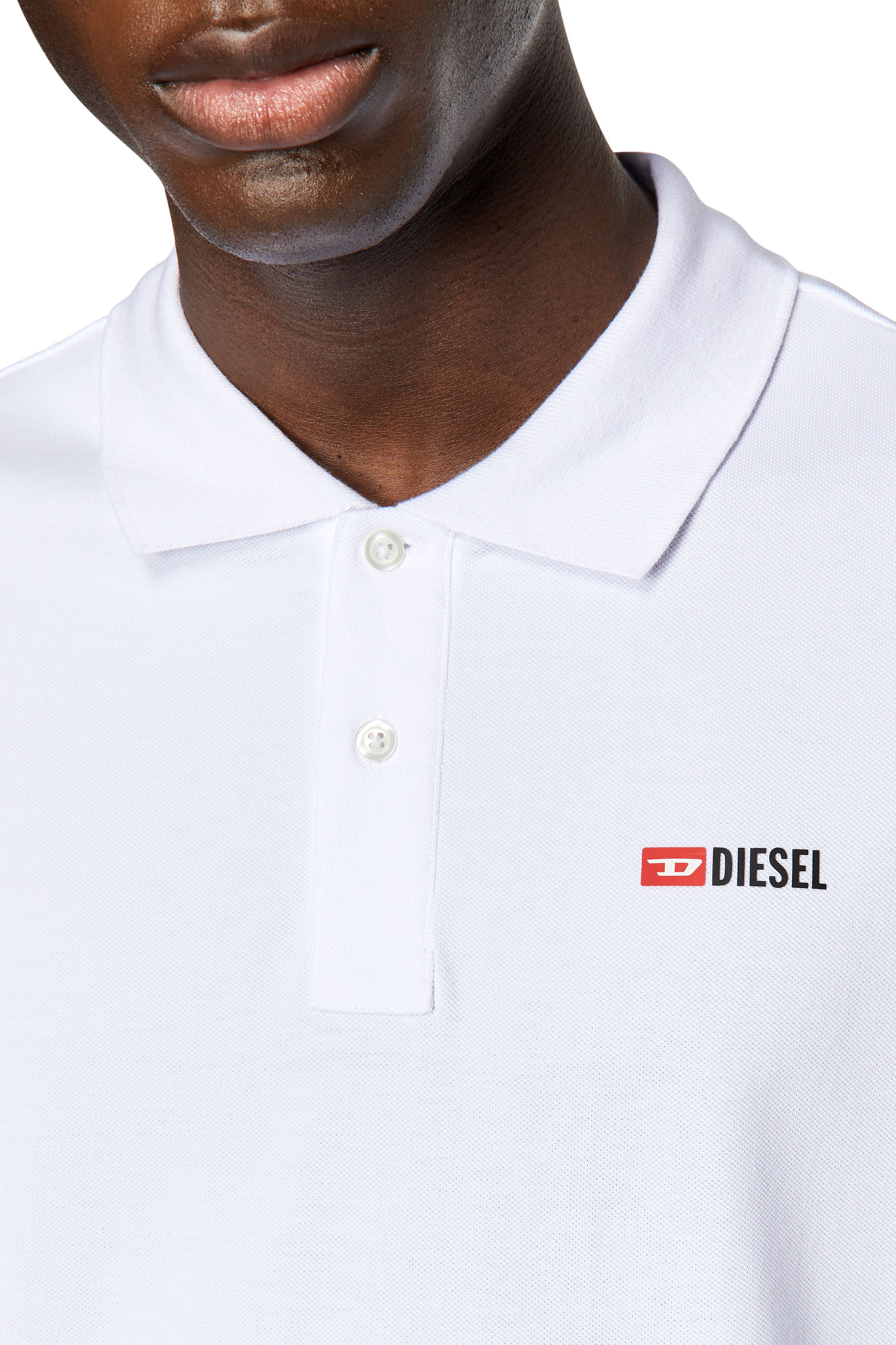 T SMITH DIV Man Polo shirt with high density logo print Diesel
