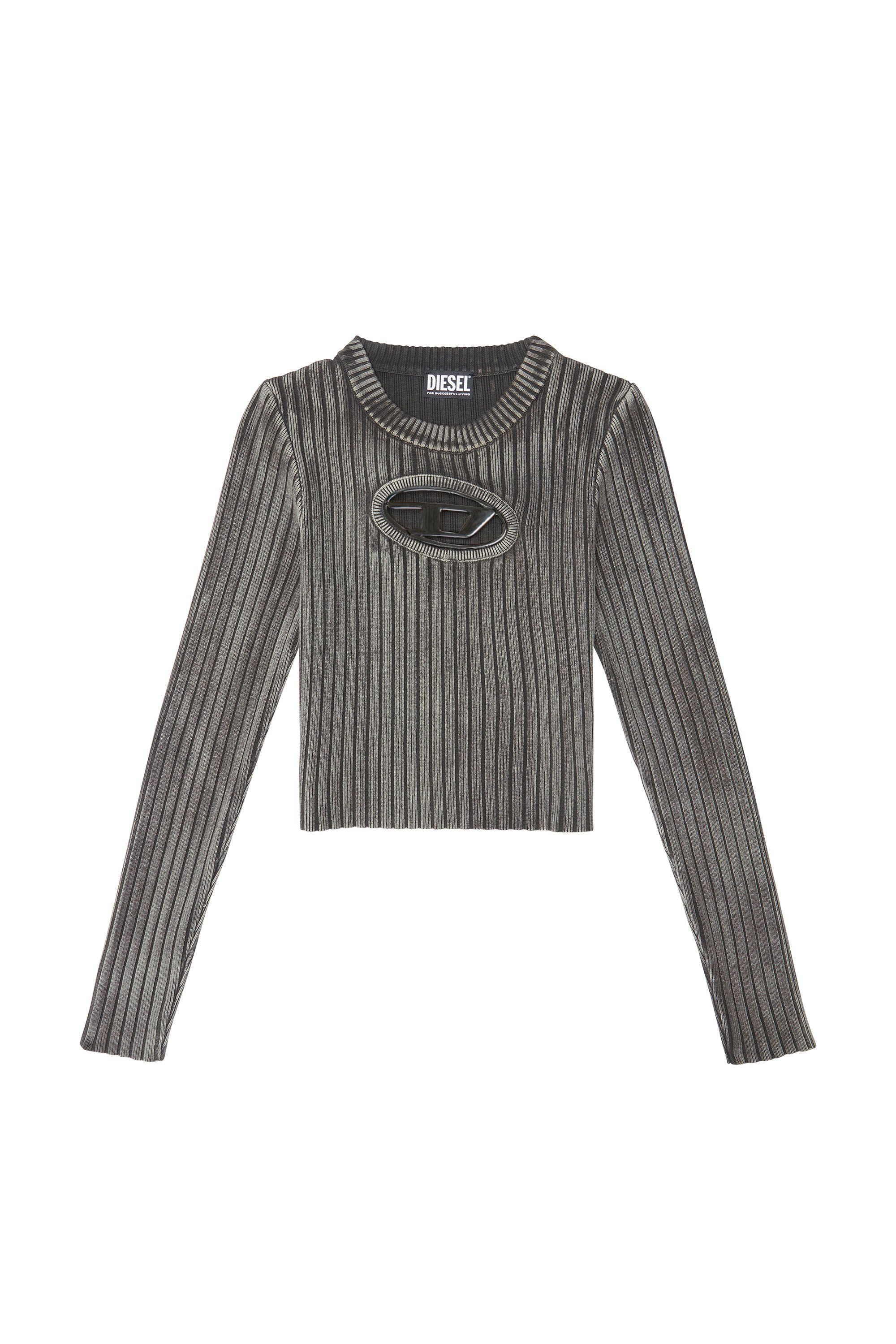 M-ARJORY Woman: Ribbed top with oval D plaque | Diesel
