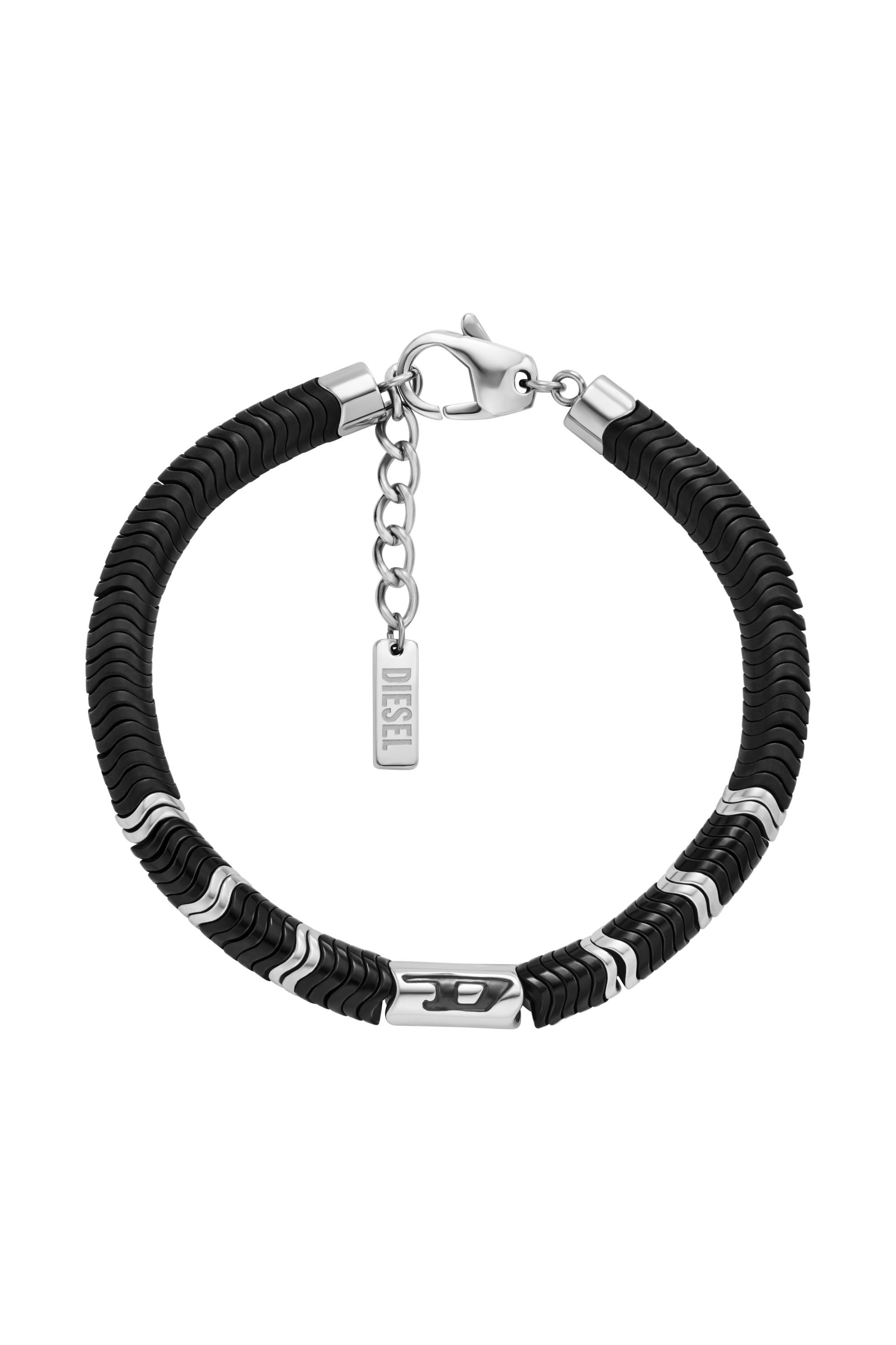 Women's Hematite Beaded Bracelet | Black | Diesel {{Country}}