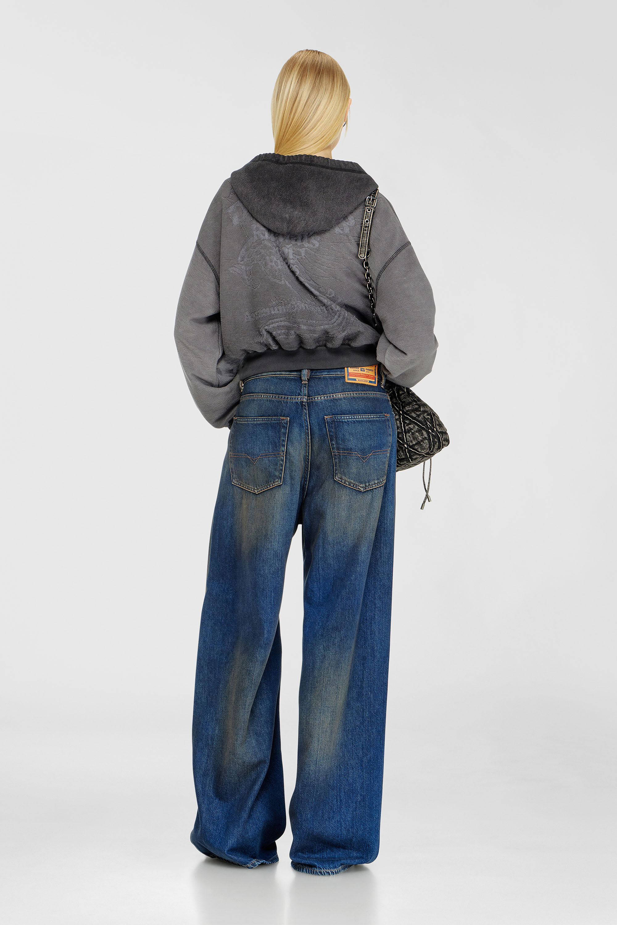Diesel - Woman's Relaxed Jeans 1996 D-Sire 09P47, Dark Blue - 3