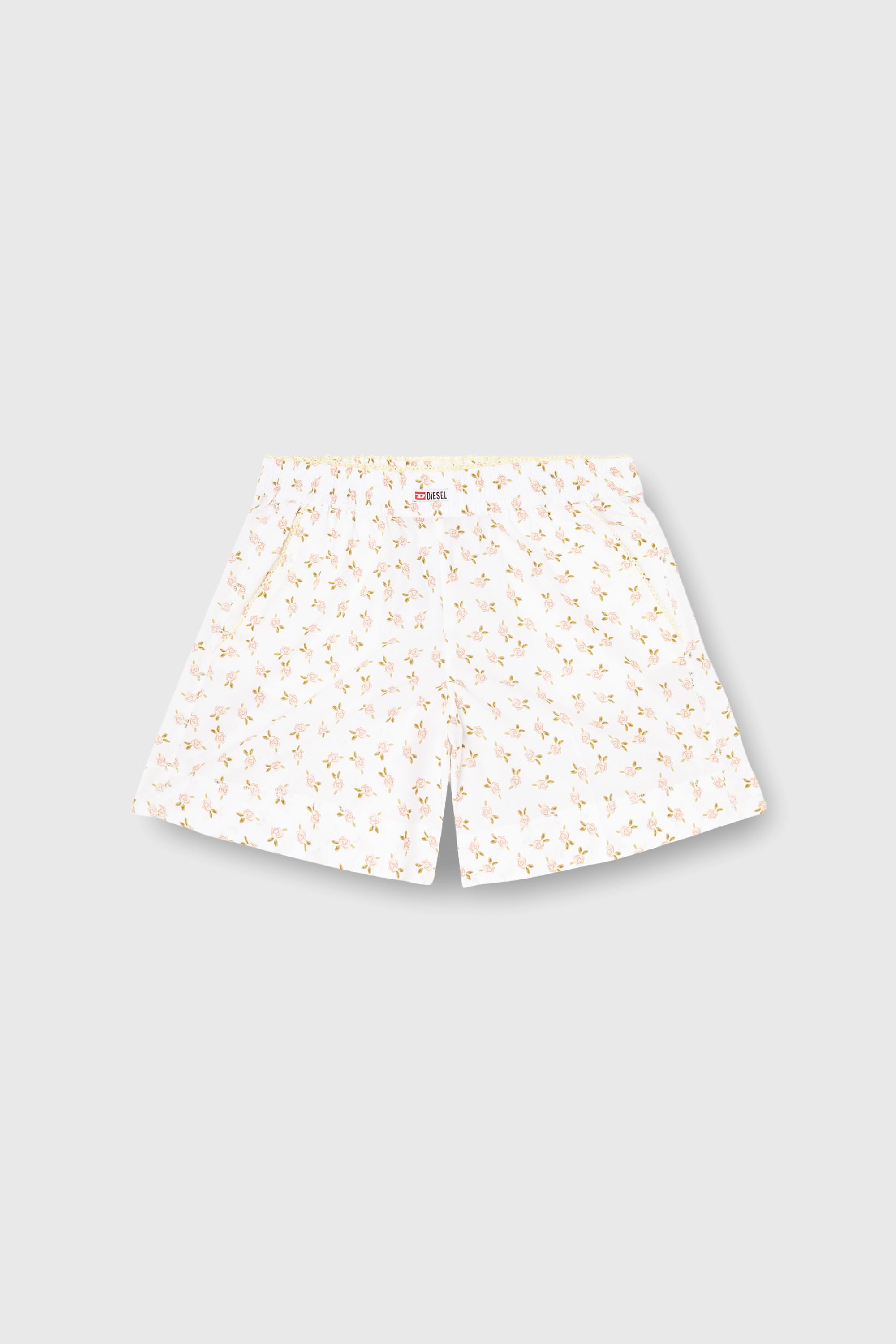 Diesel - PANSY-D-CORE, Woman's Cotton boxers with all-over floral print in White - 2