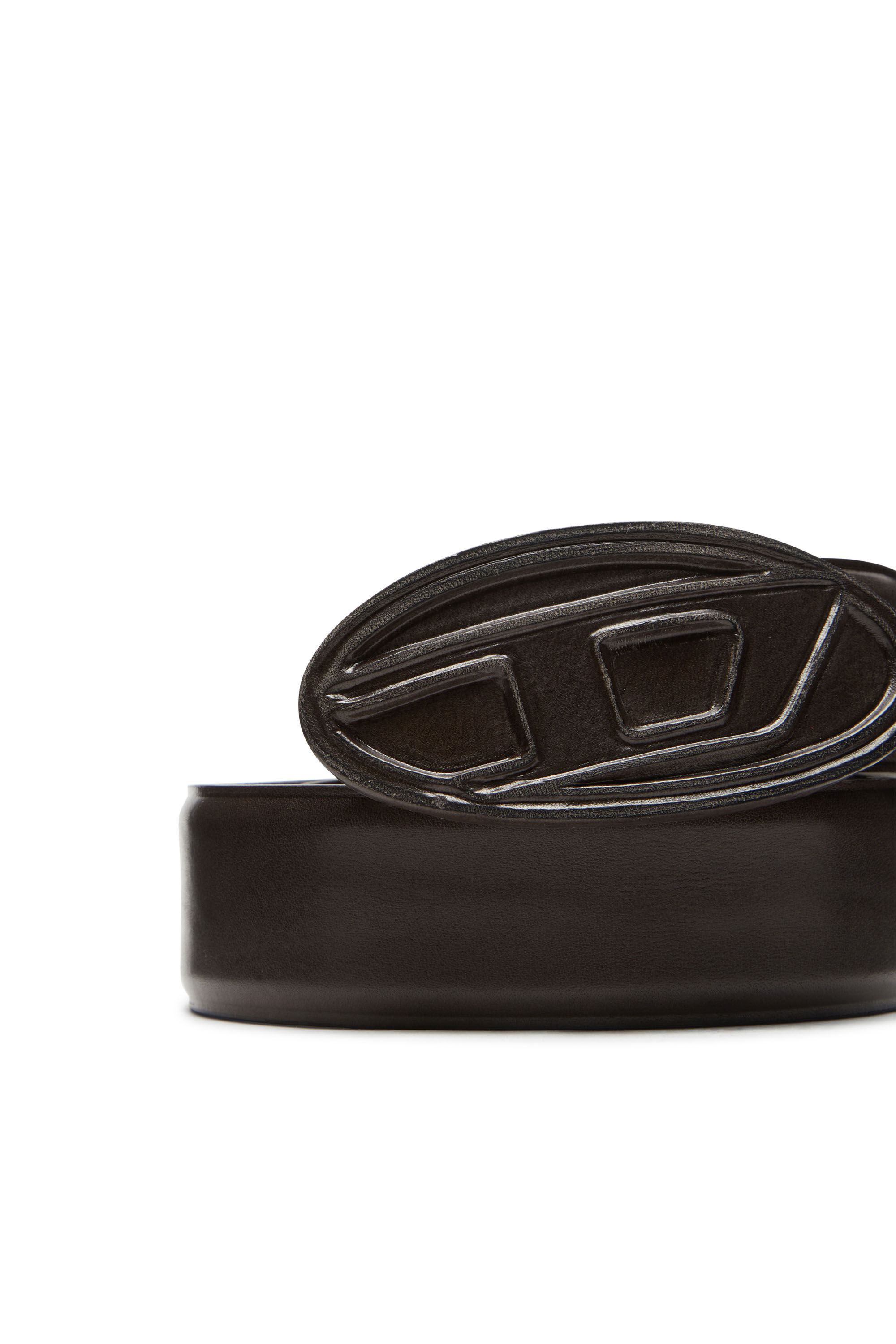ベルト Diesel B-1Dr Belt B-1DR Woman: leather Belt with silver D logo buckle | Diesel