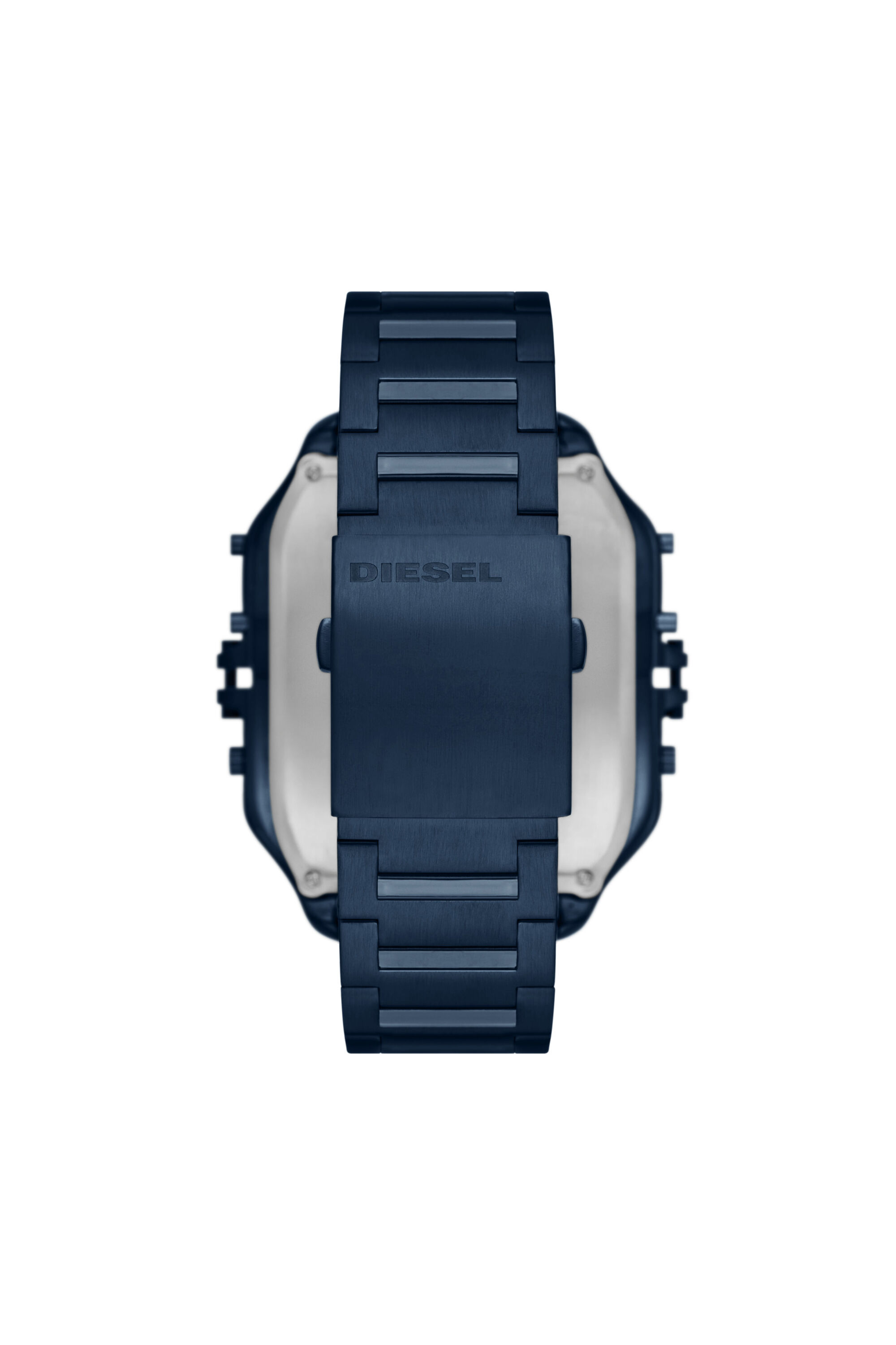 DZ7464 Man: Clasher digital blue-tone stainless steel watch | Diesel