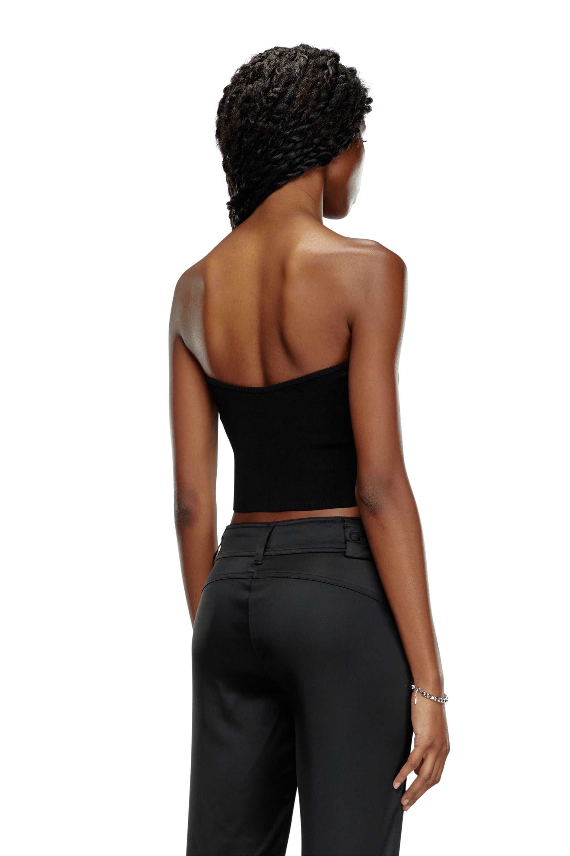 商品画像：M-CLARKSVILLE Woman: Bandeau Top, cut out, D logo plaque 4