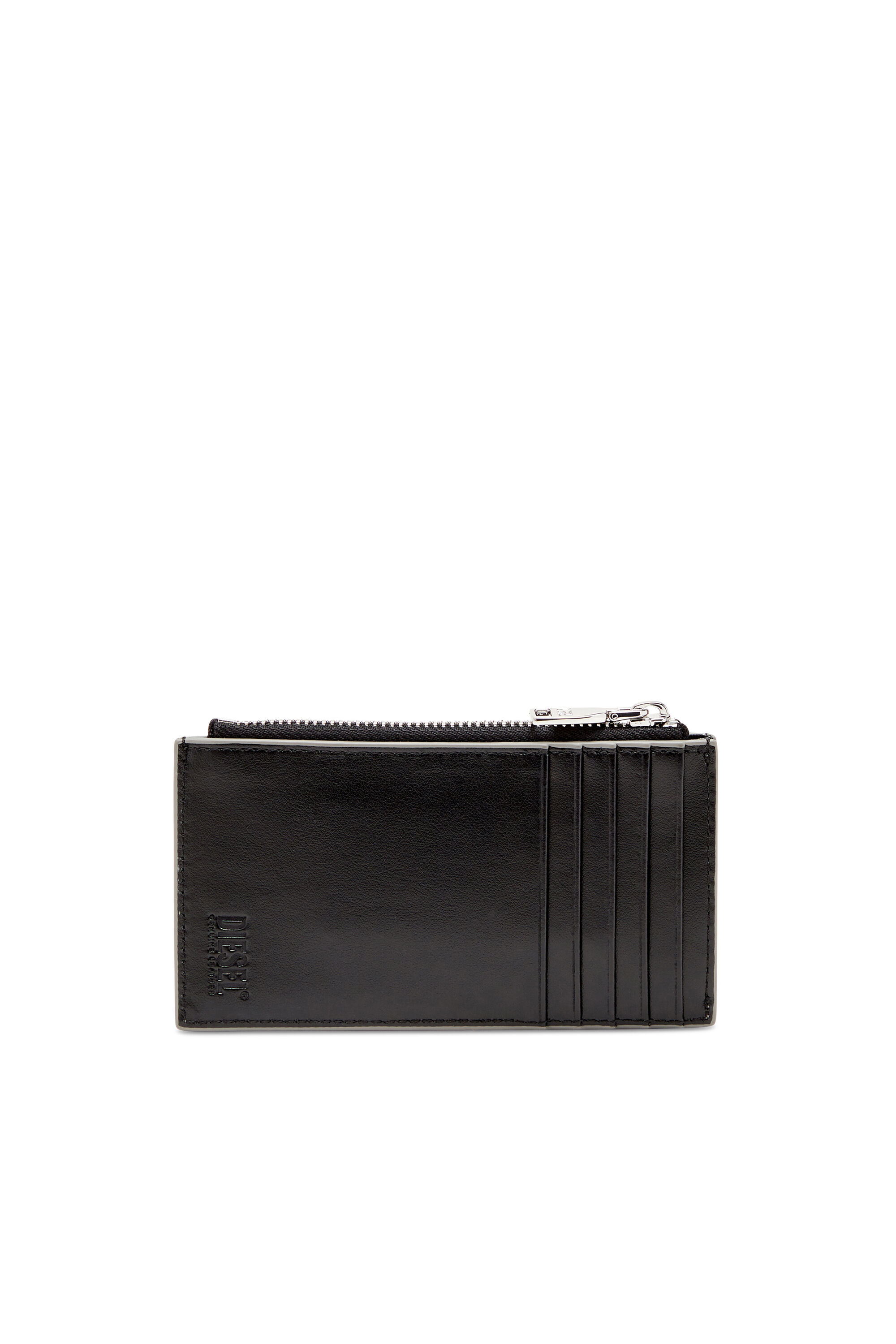 【DIESEL】 1dr Card Holder I Card holder in pastel leather Women's Card holder in leather and quilted denim | Blue | Diesel