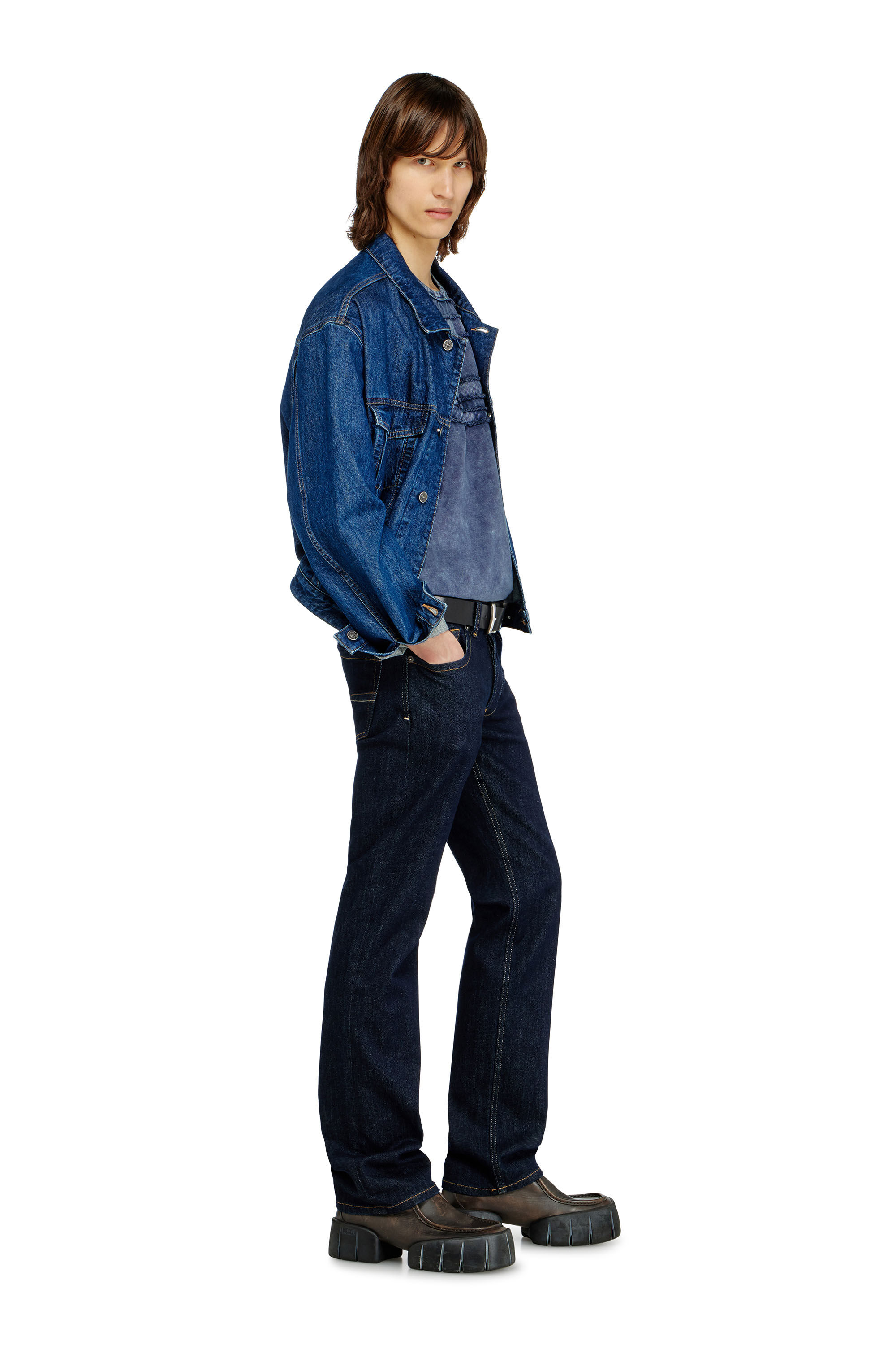 Men's Regular Jeans | Dark Blue | Diesel 1985 Larkee