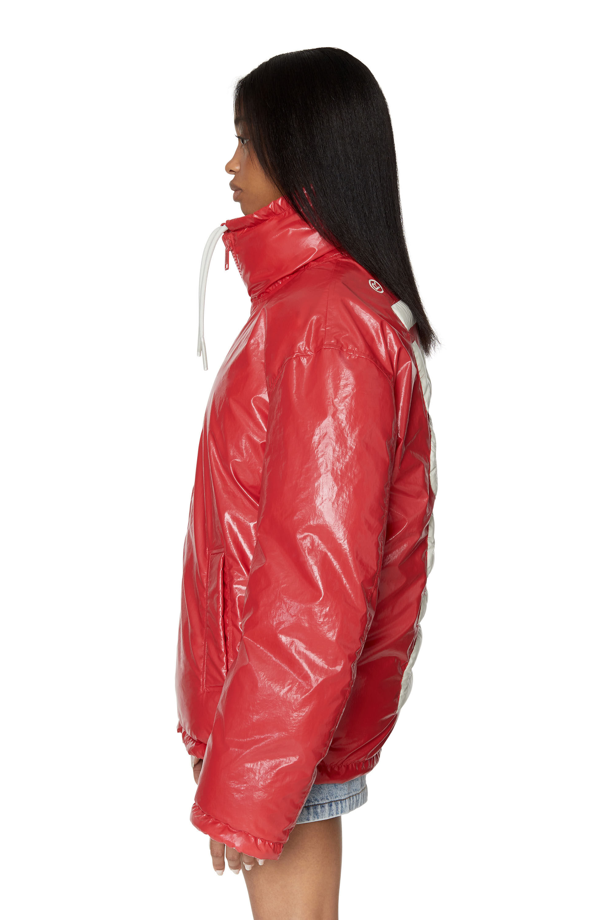 W JUPITER Unisex Oversized reversible logo puffer jacket Diesel