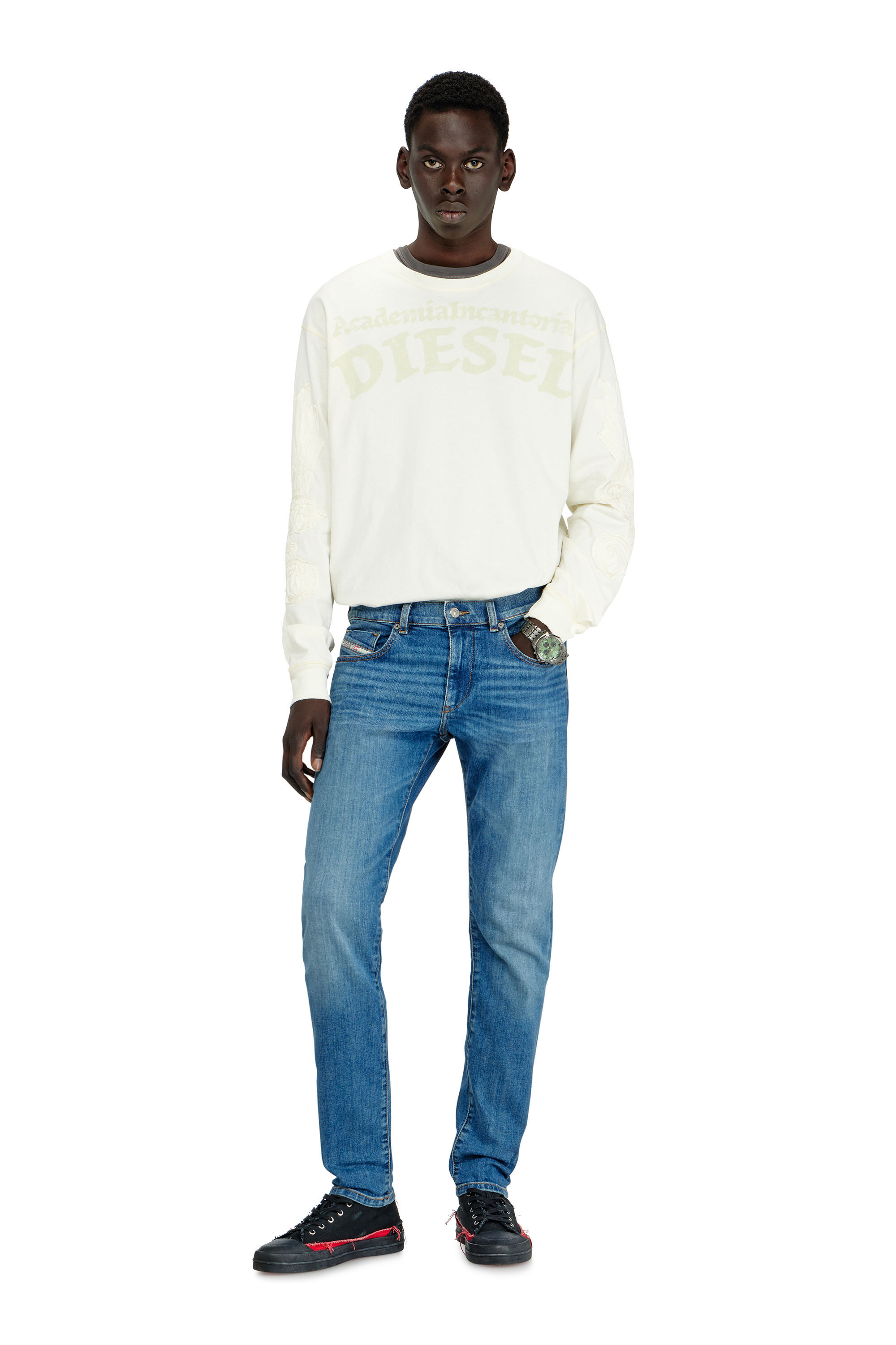 Men's Slim Jeans | Regular Waist 2019 D-StruktLight Blue | Diesel TR