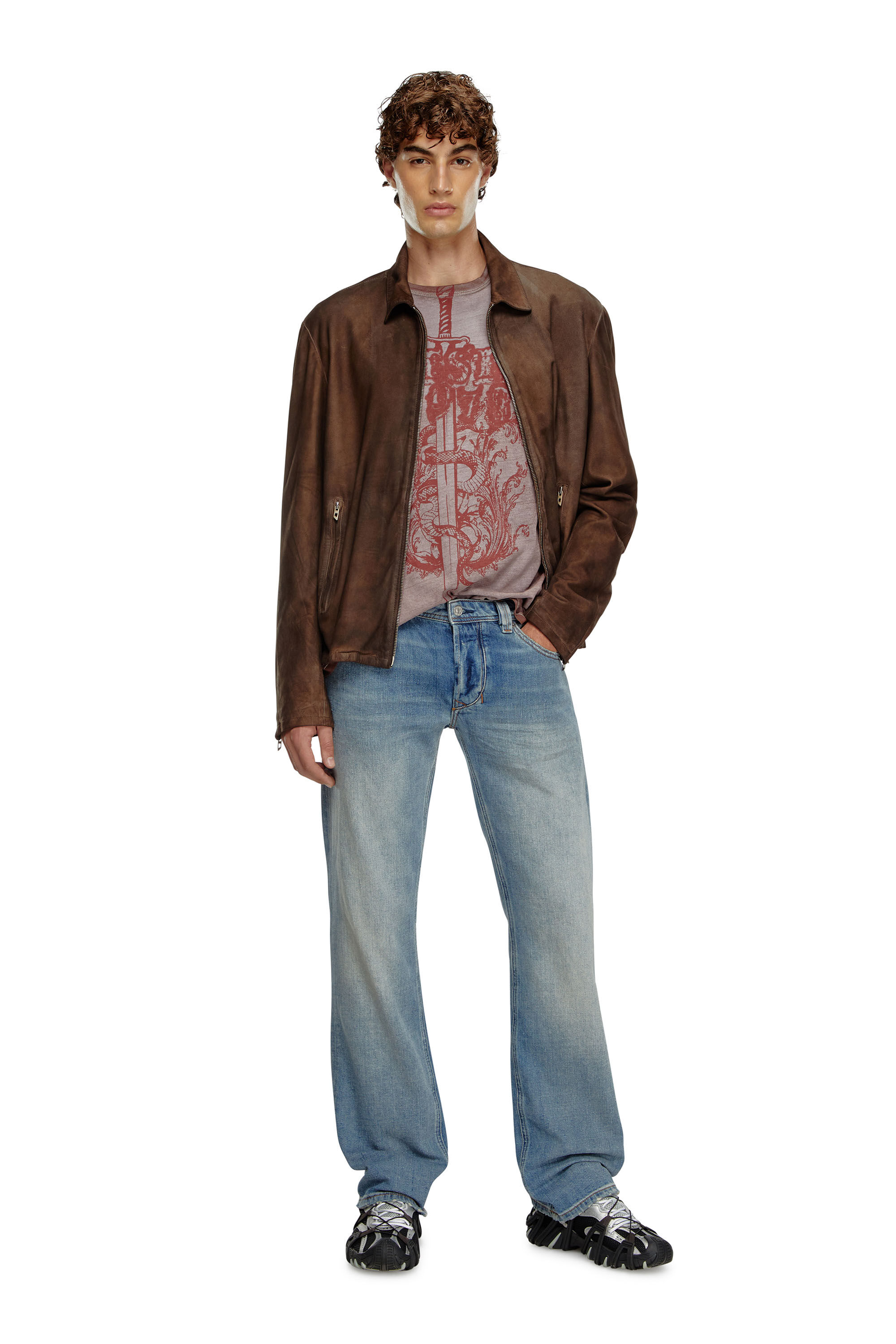 Men's Regular Jeans | Light Blue | Diesel 1985 Larkee