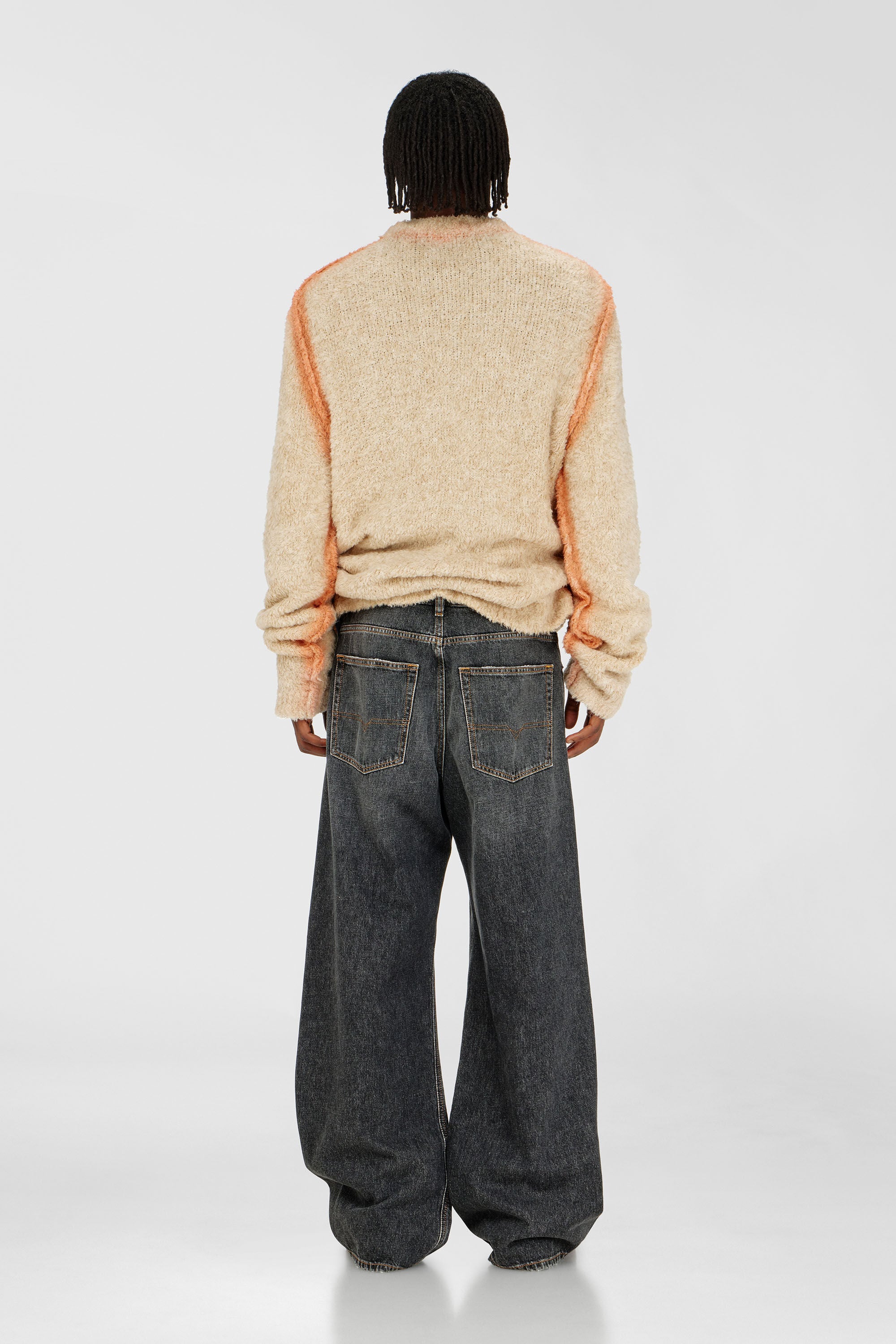 Men's Relaxed Jeans | Low Waist D-RiseBlack/Dark grey | Diesel TR