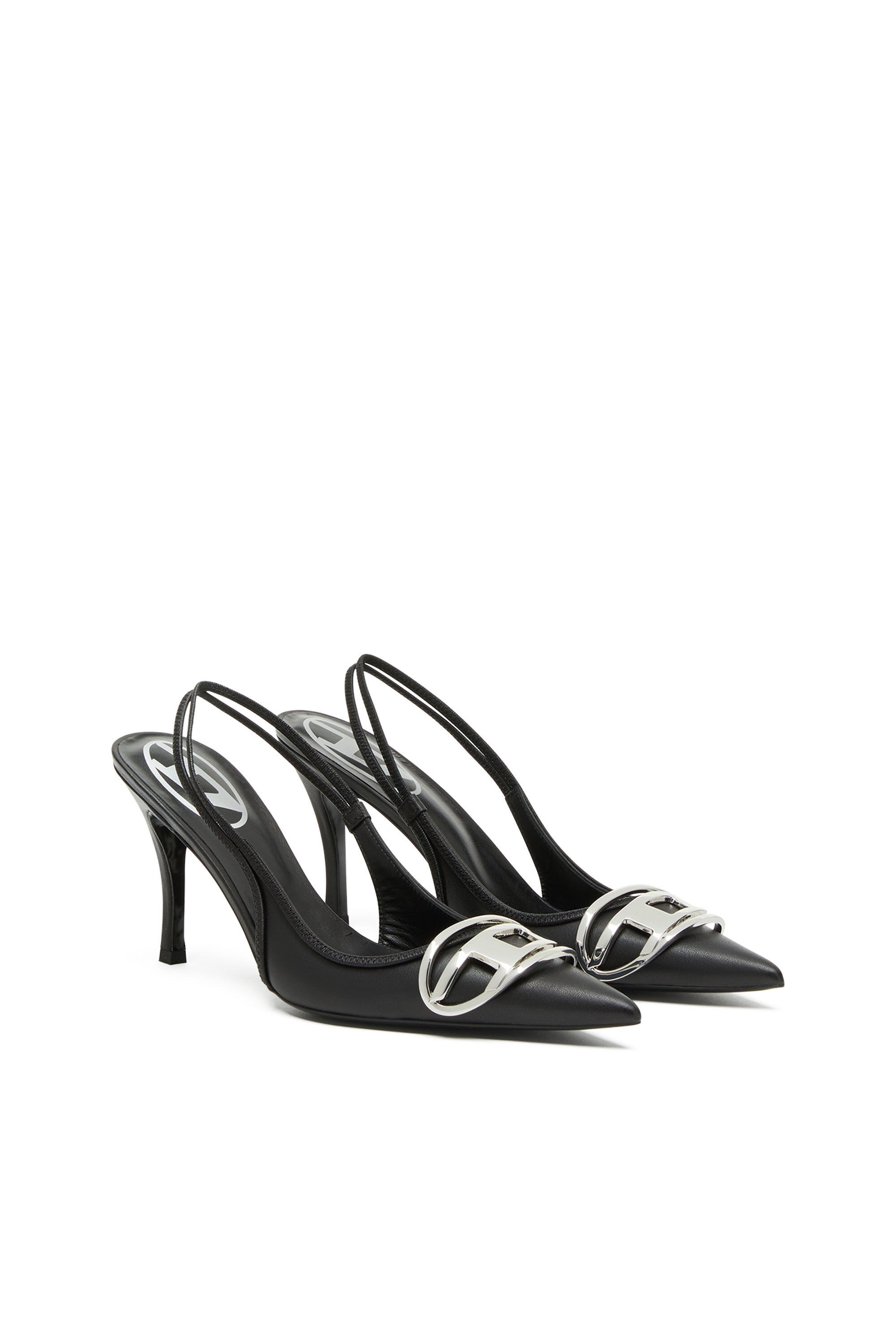 超特価激安の商品をすべて D-VENUS logo D leather, nappa in pumps Slingback Woman: SB 靴
