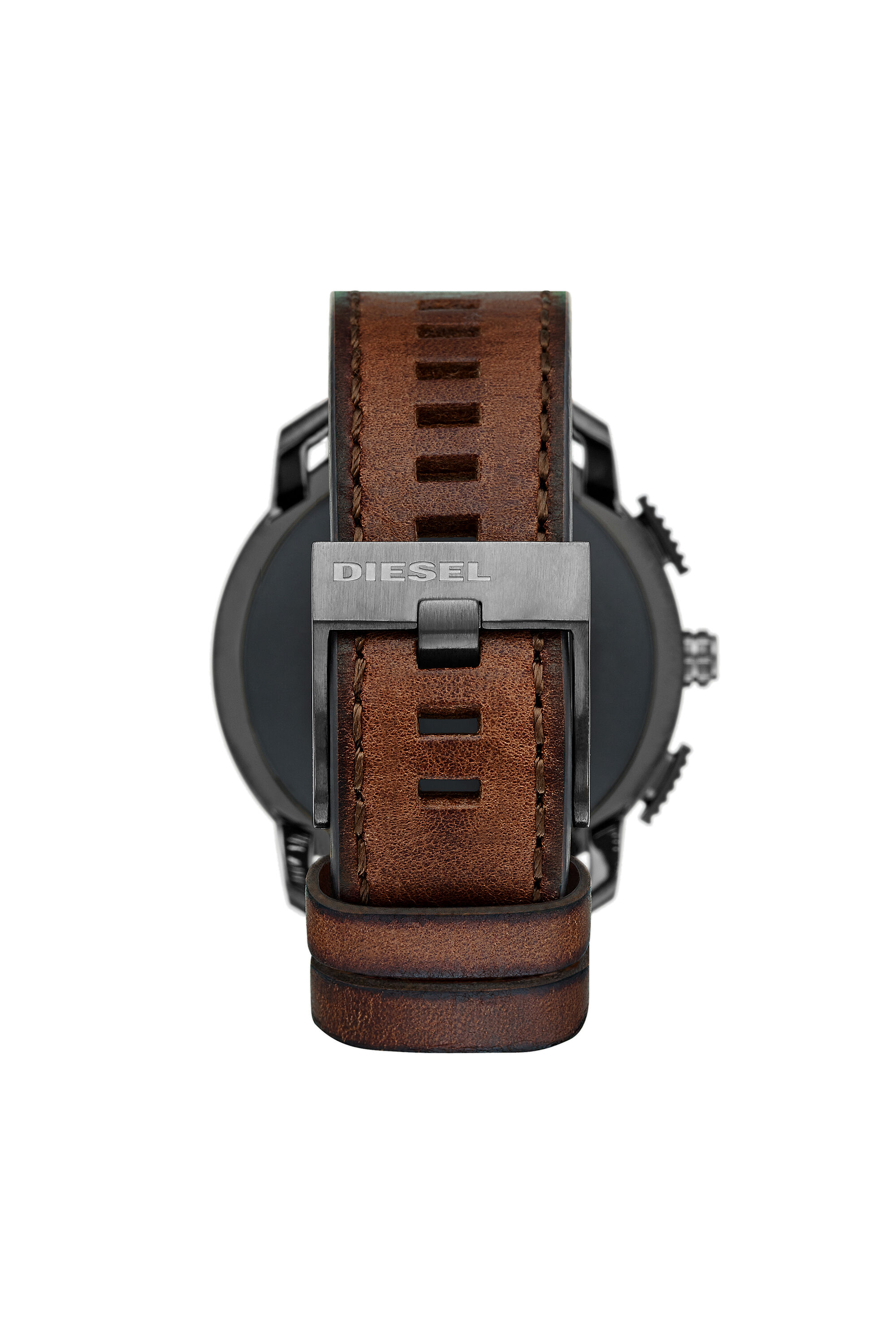 DZT2032 Man Axial smartwatch brown leather Diesel