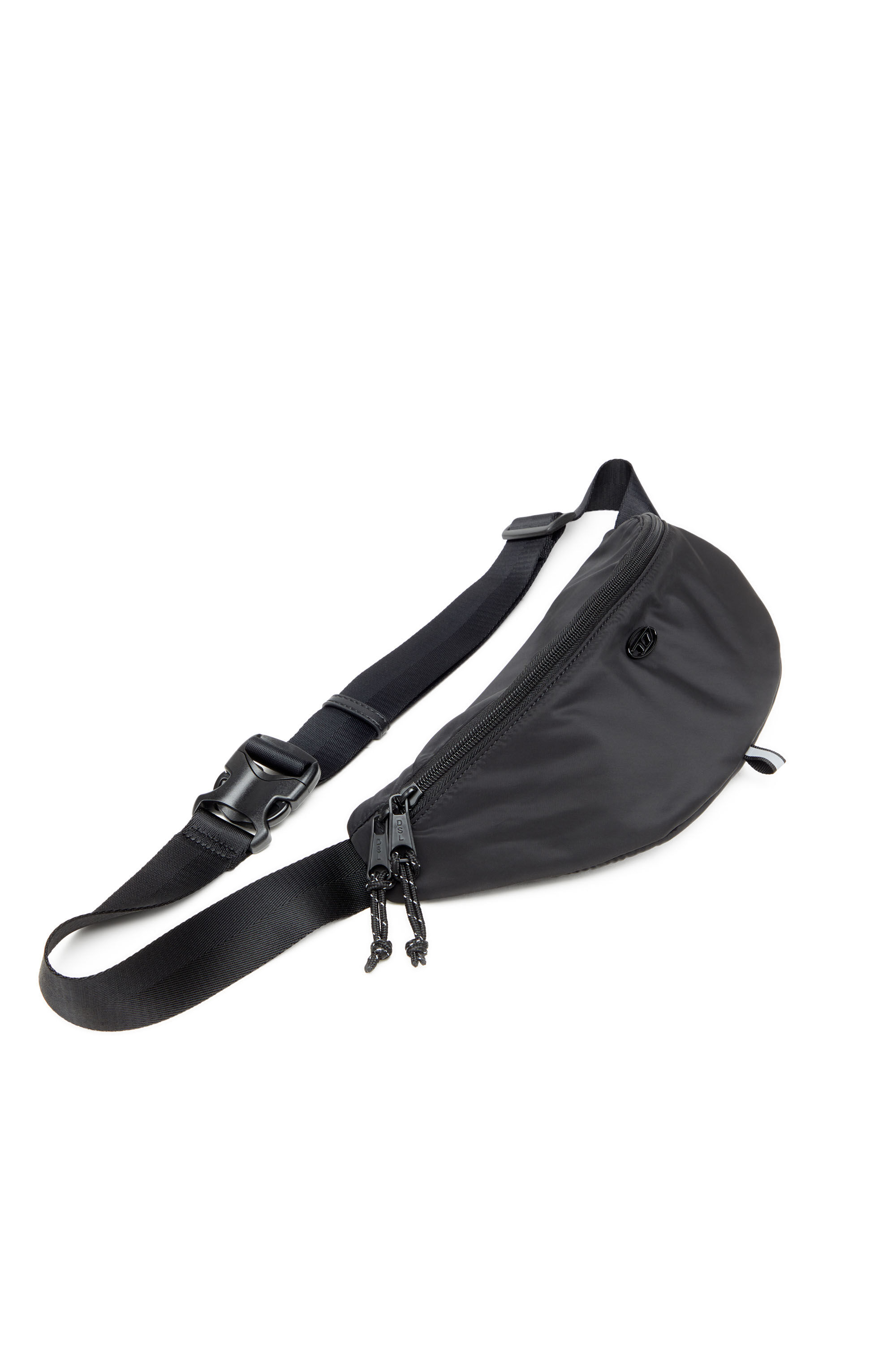 Men's D-Pack-Belt bag in satin-touch fabric | Black | Diesel