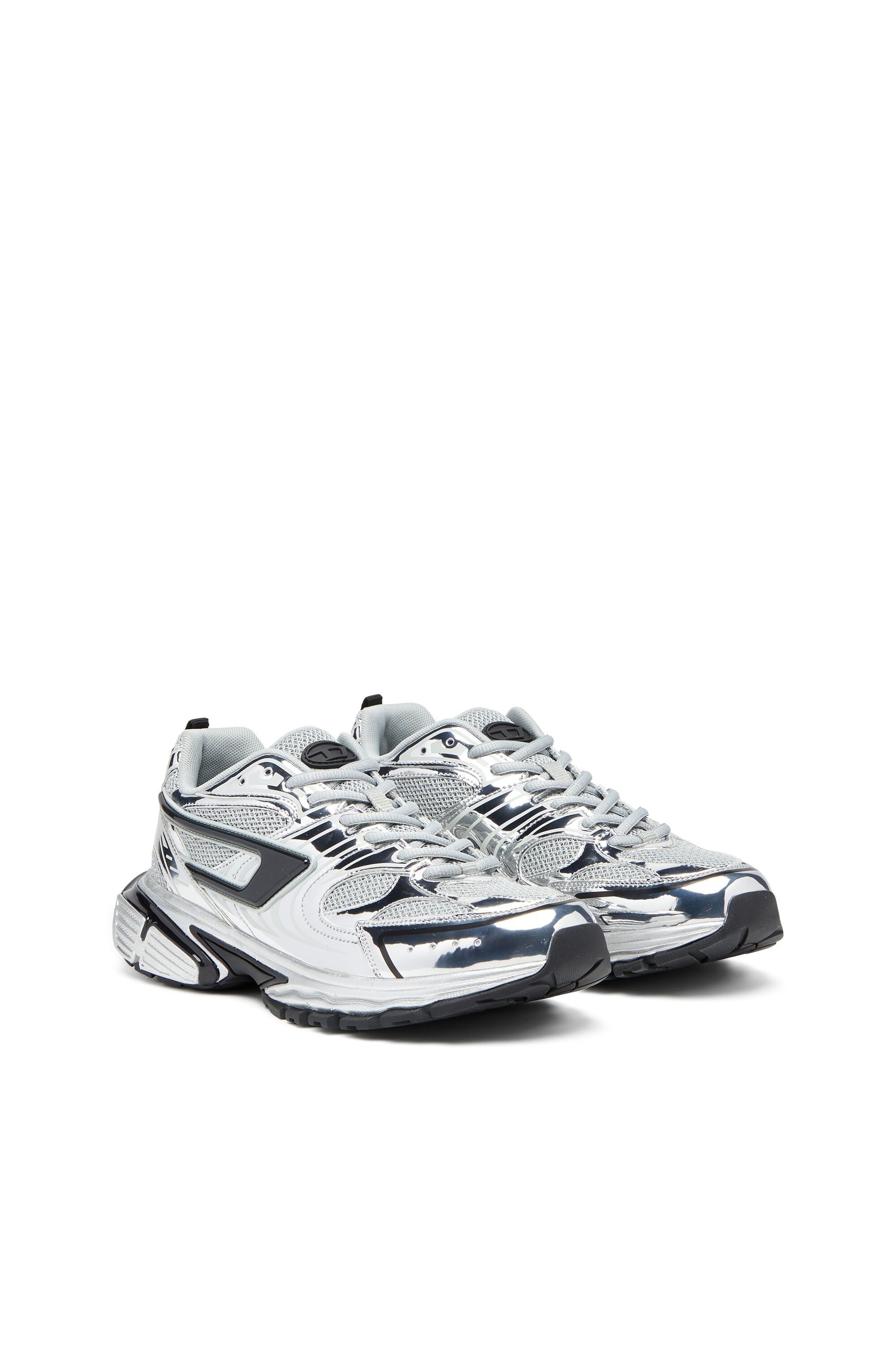 Men s S Serendipity Mesh sneakers with metallic overlays Multicolor Diesel