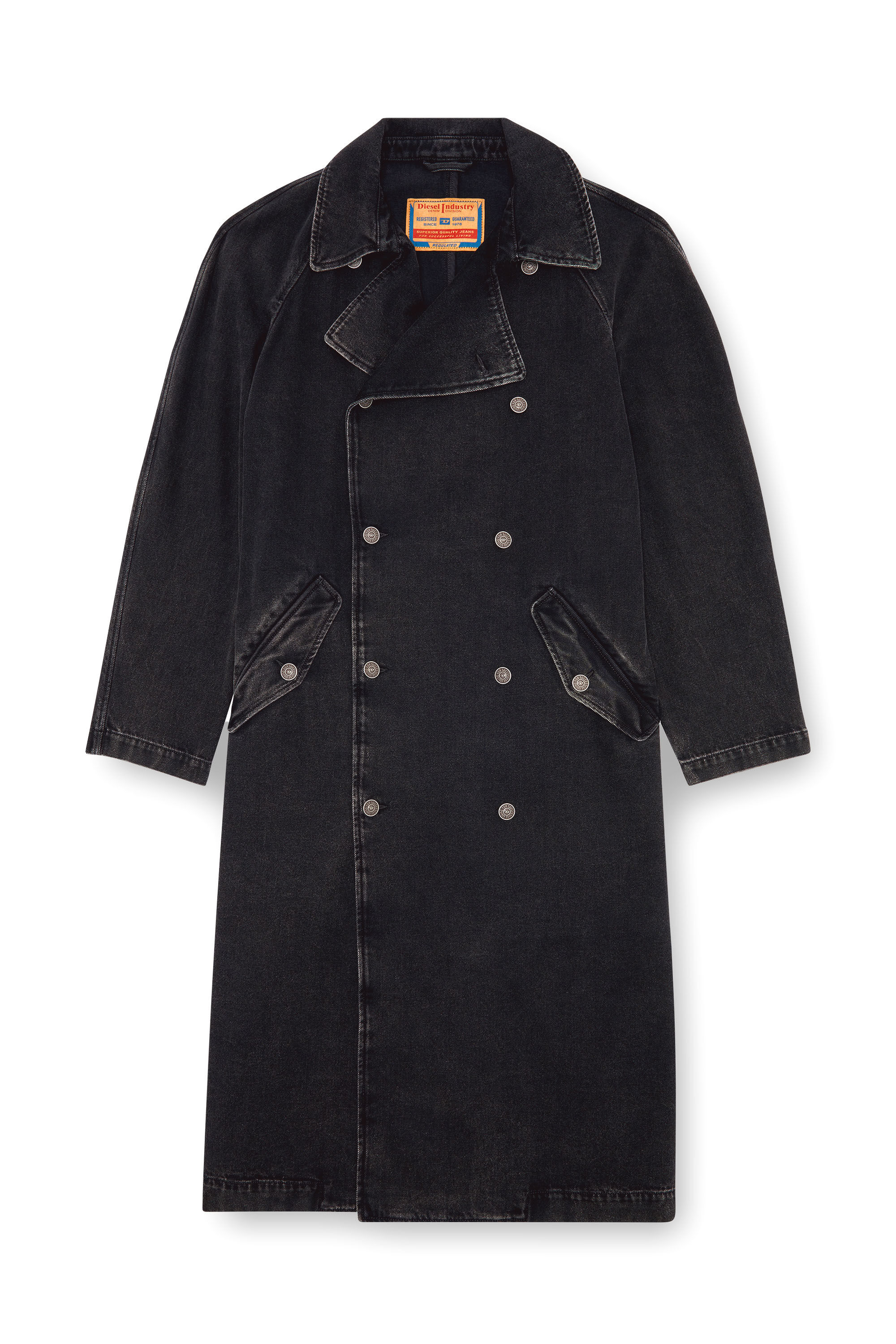 Diesel trench coat mens on sale