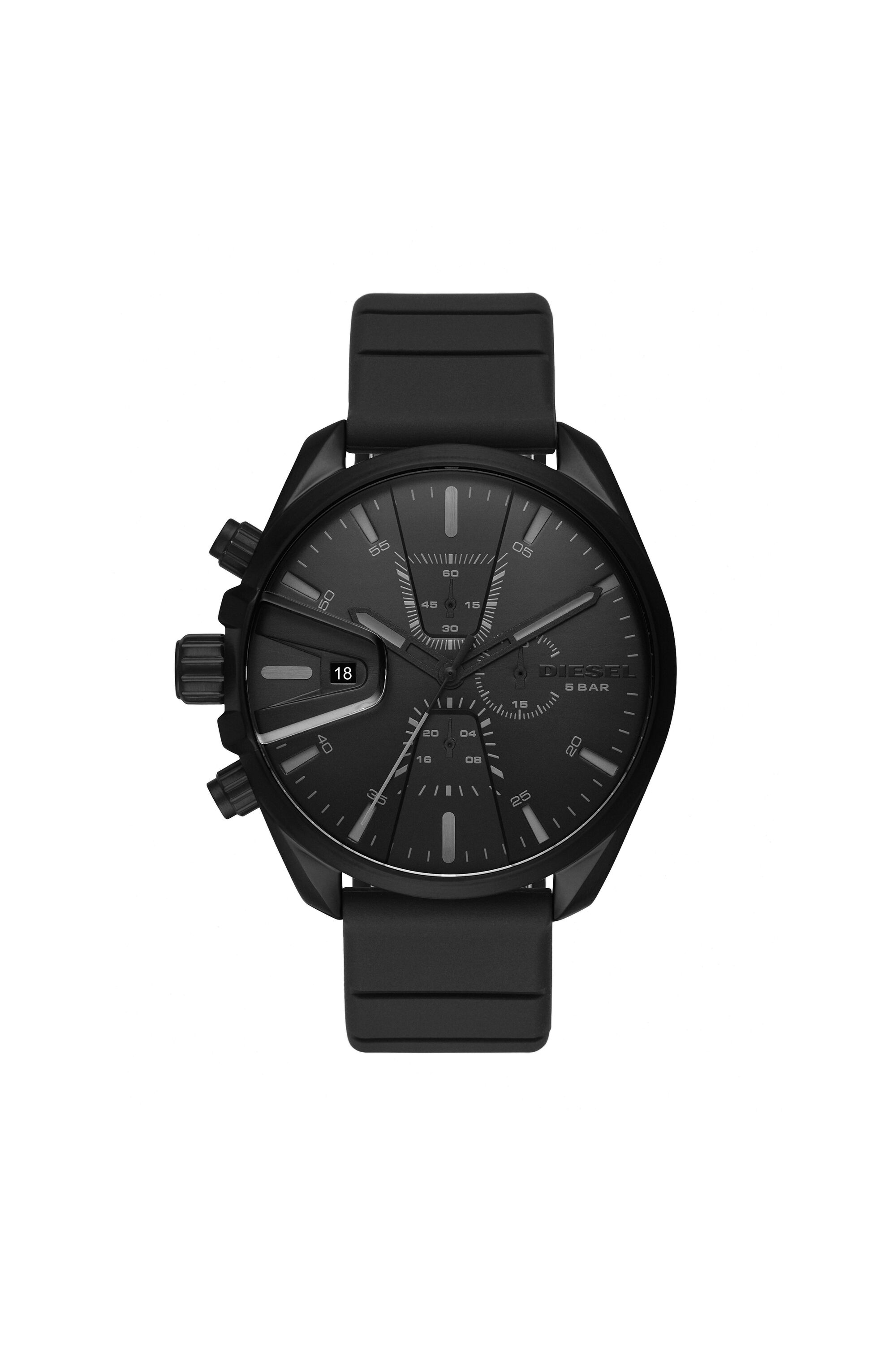 Diesel black chronograph watch clearance