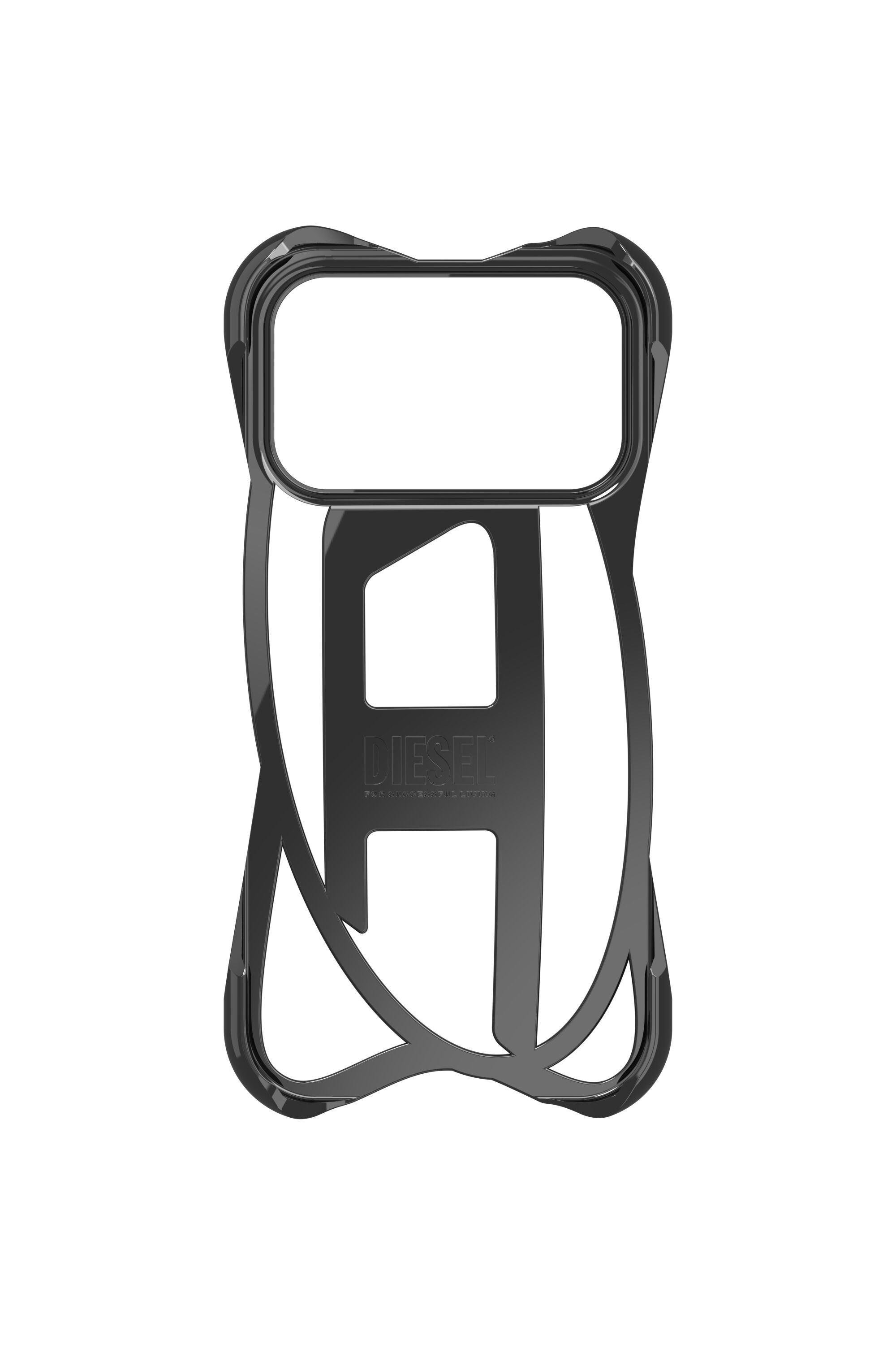 DIESEL CAGED D CASE iPhone 17 Air用 iPhone17 Air用 Diesel Caged D Glossy Case SS25 silver