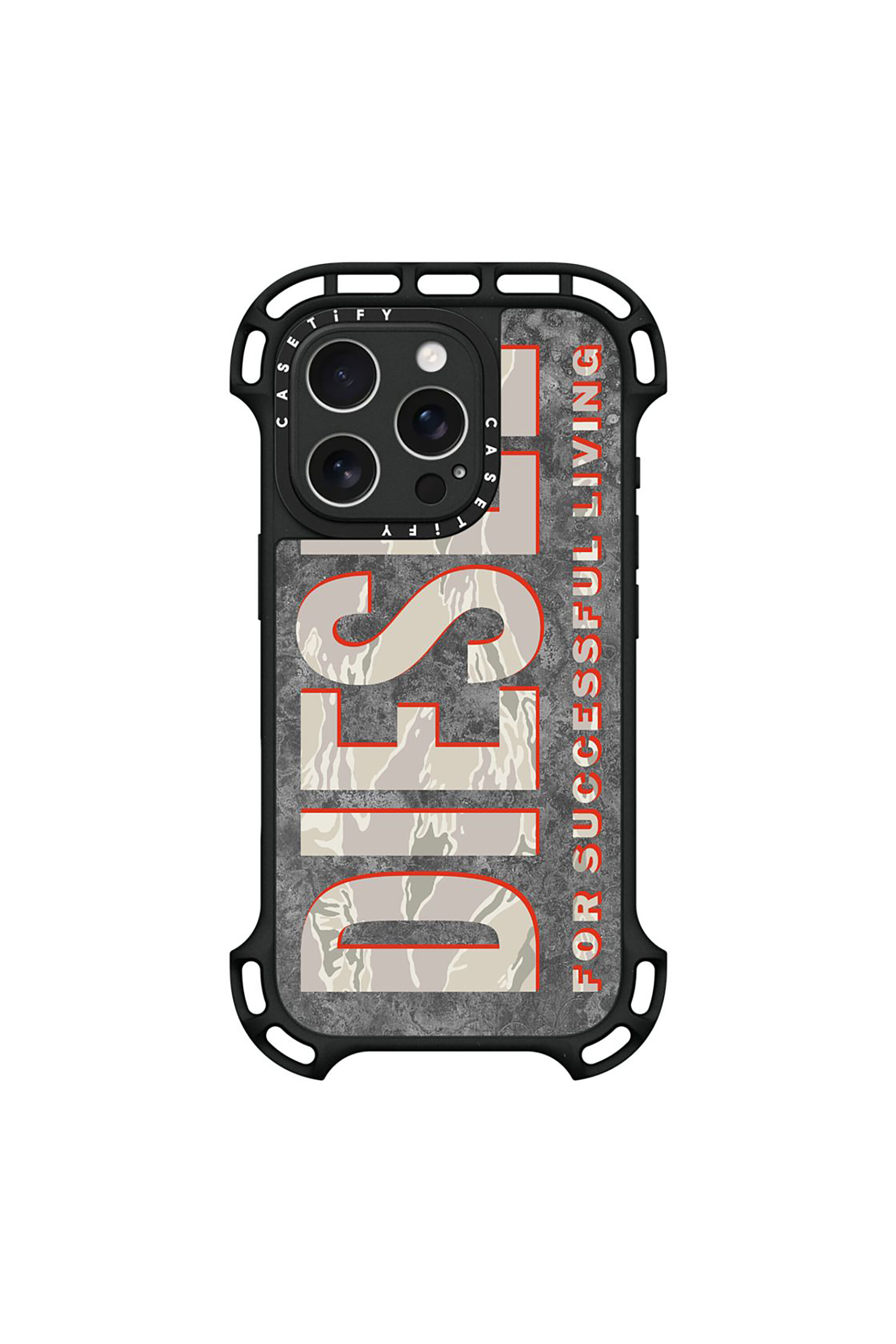 【DIESEL】Diesel 60167 iPhone 16 case Women's Moulded Case with Magsafe for iP 16 Pro Max | Black