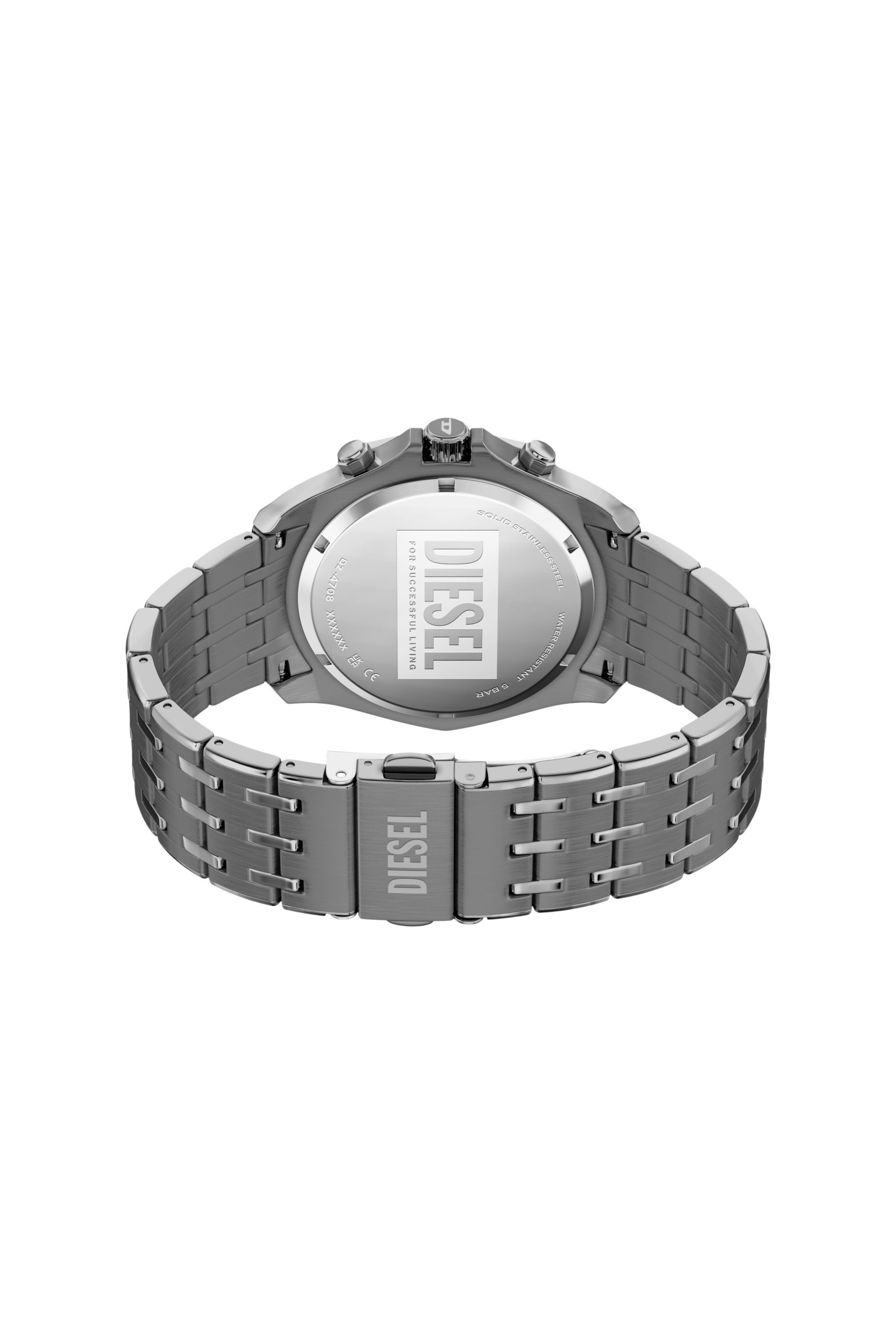 Men's Spiked stainless steel watch | Grey | Diesel TR