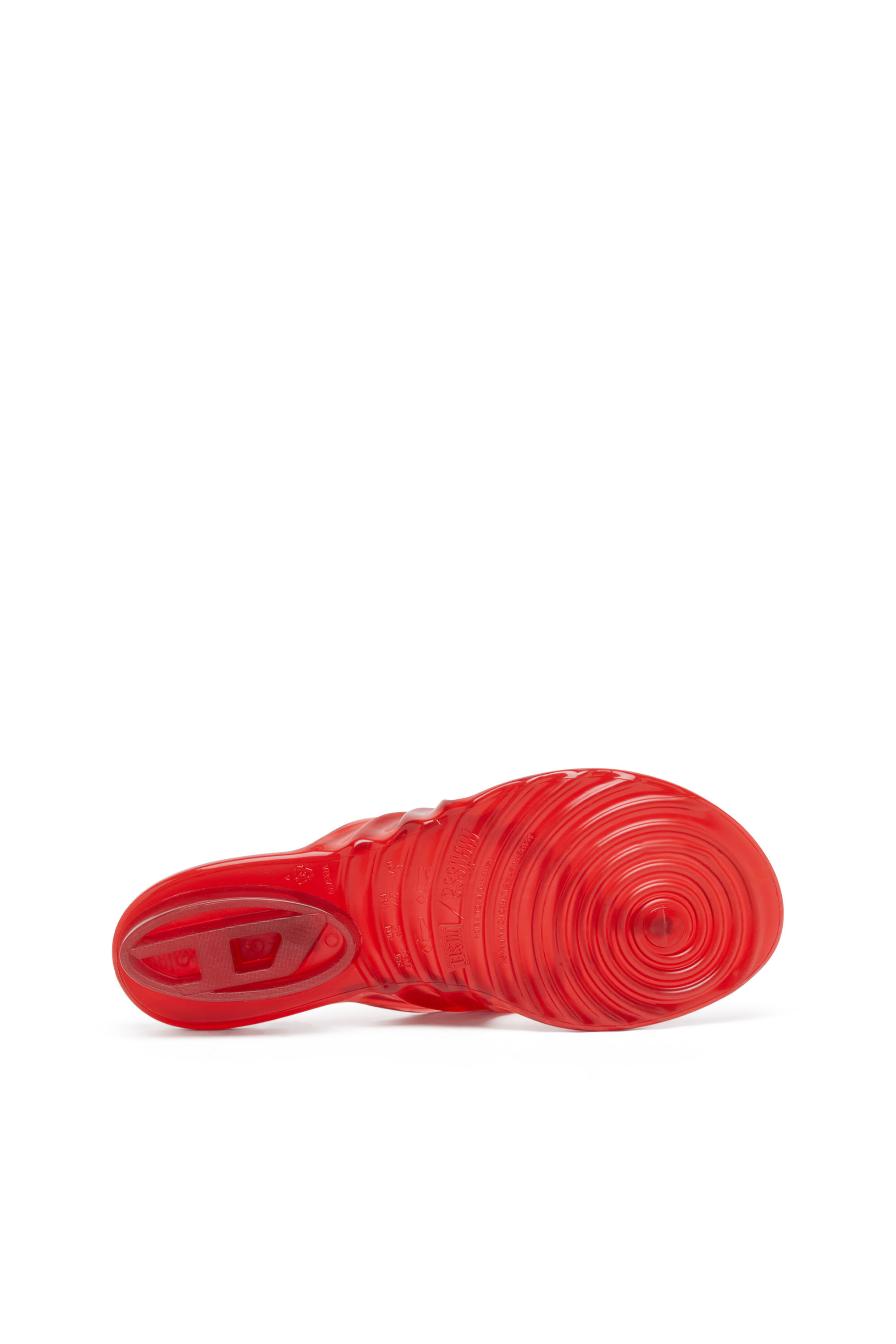 Women's Sculptural flip-flops in Melflex® | Red | Diesel
