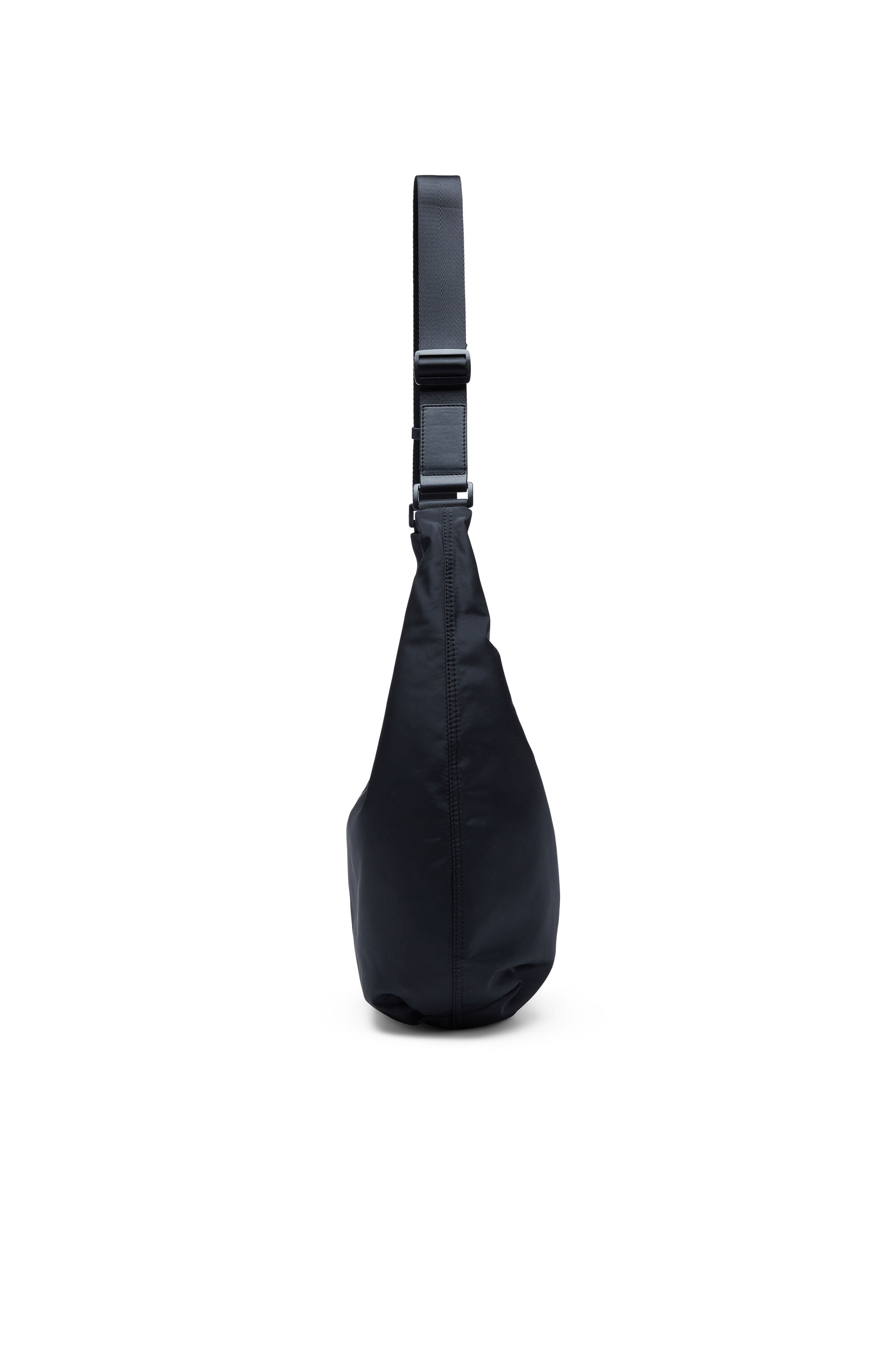 Diesel - D-PACK HOBO X, Unisex's D-Pack-Borsa a spalla in nylon con placca Logo Oval D in Black - 5