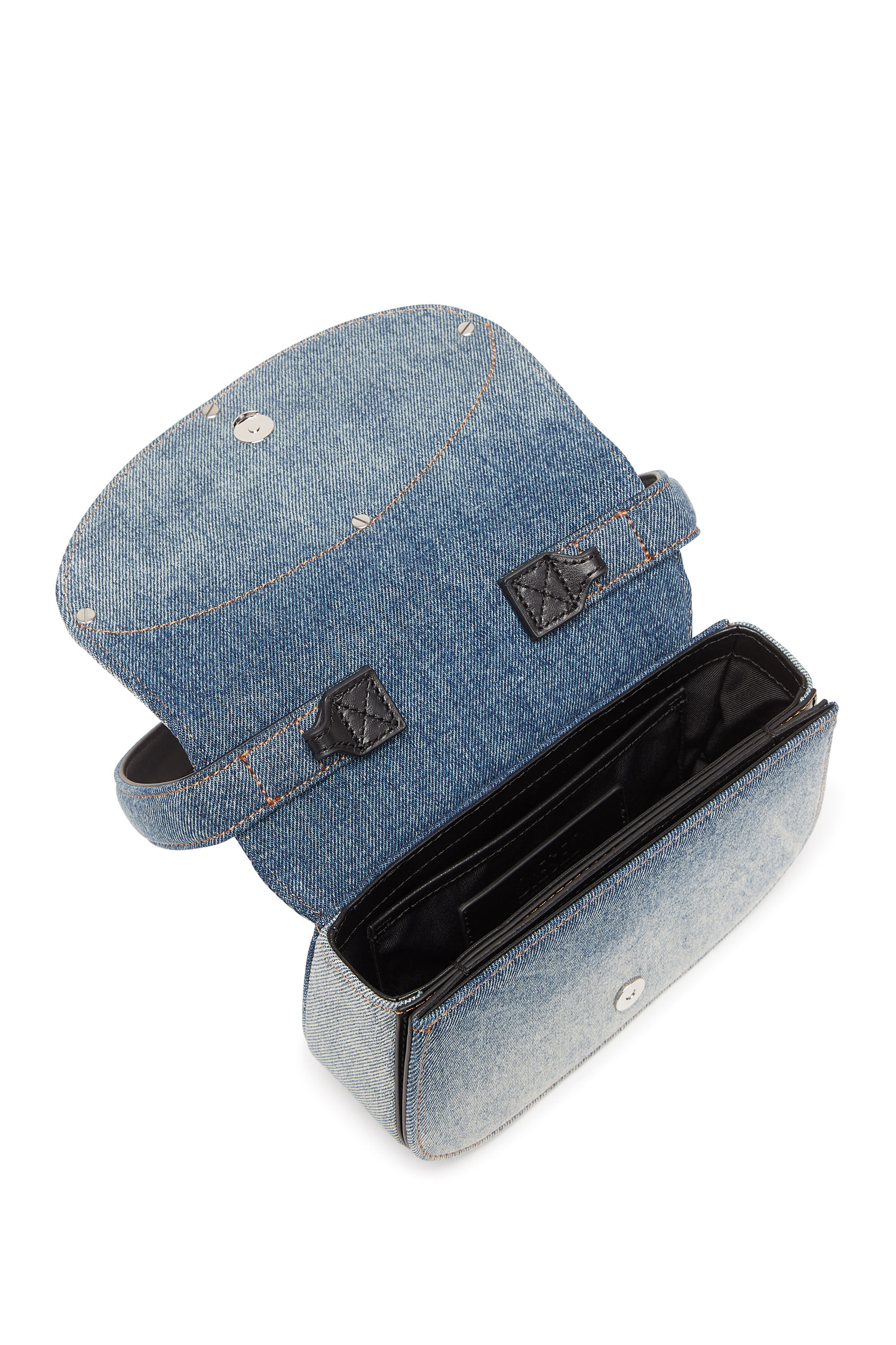 Women's 1DR - Iconic shoulder bag in solarised denim | Multicolor