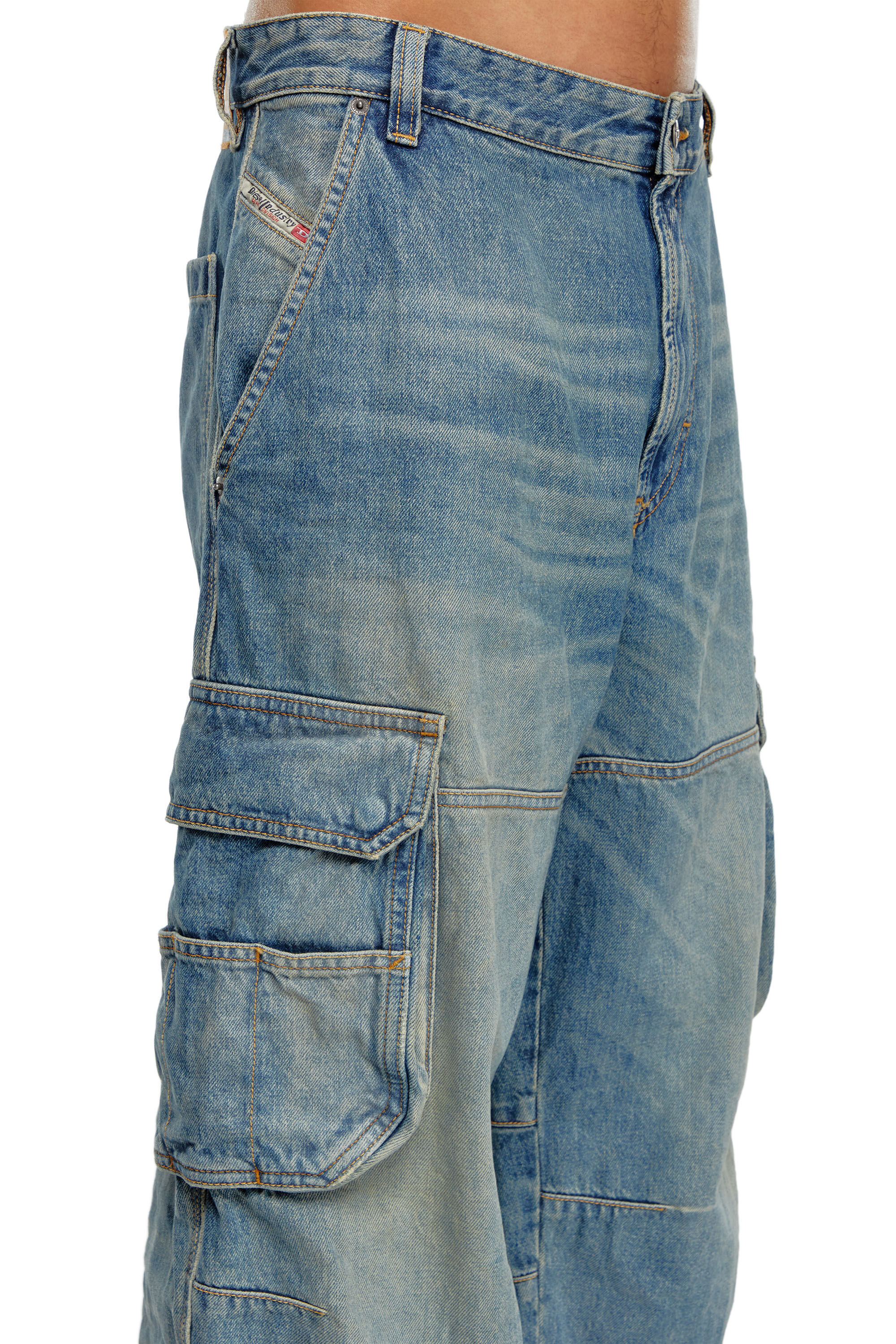 商品画像：Men's Relaxed Jeans | Light Blue | Diesel D-Chino-Work 2