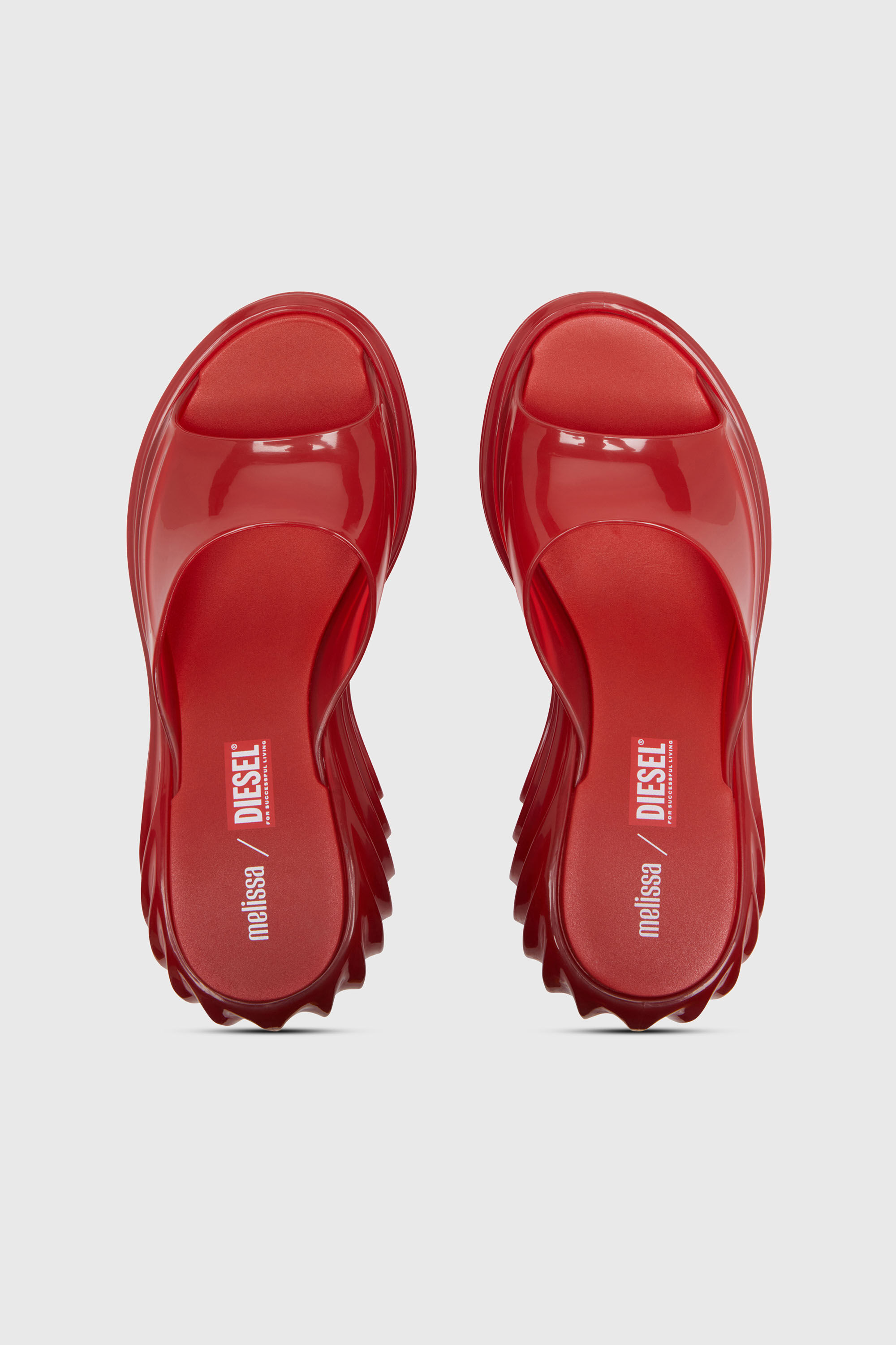 Women's Platform mule in Melflex® | Red | Diesel {{Country}}
