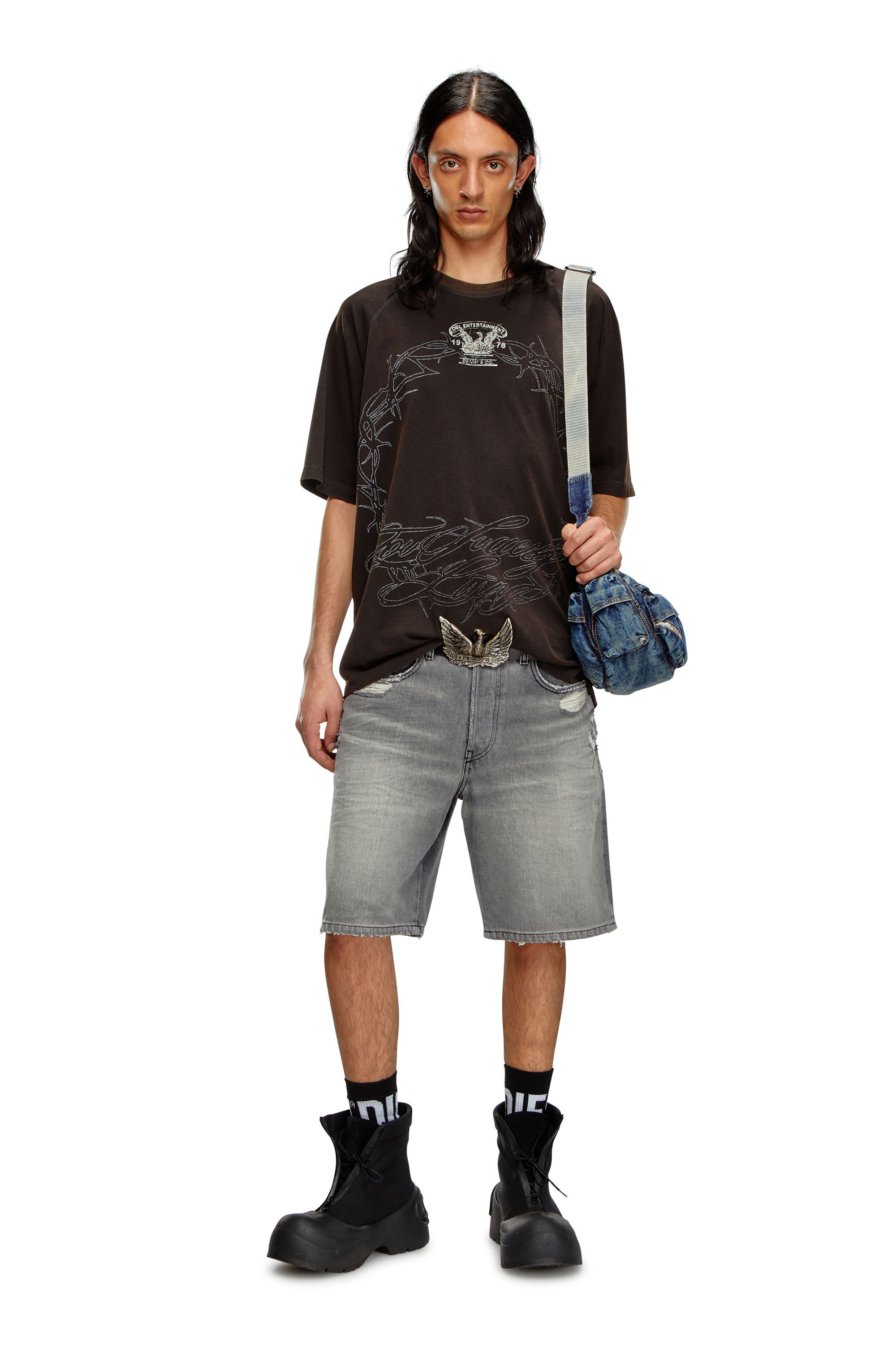 Men's Denim shorts | Grey | Diesel