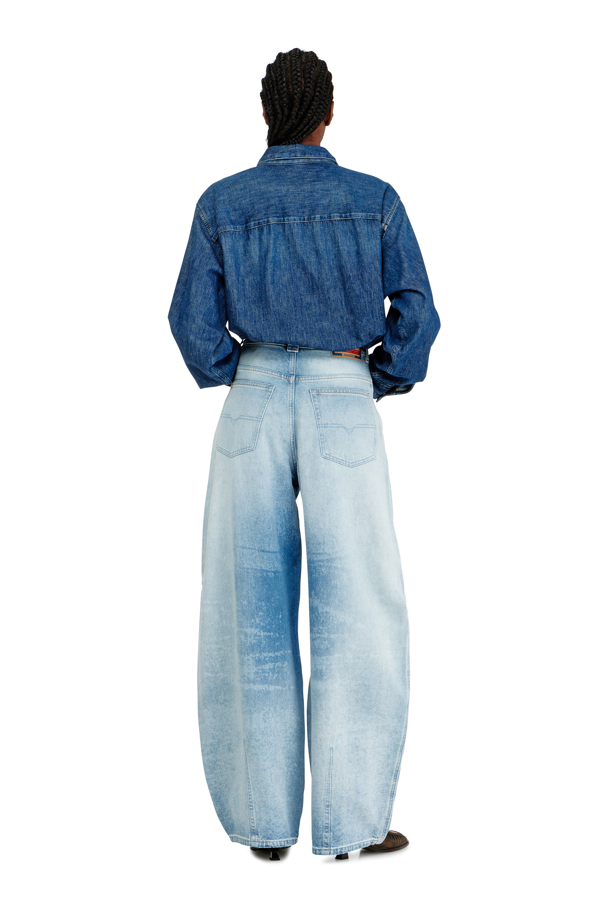 Women's Relaxed Jeans | Light Blue | Diesel 1987 D-Khelz