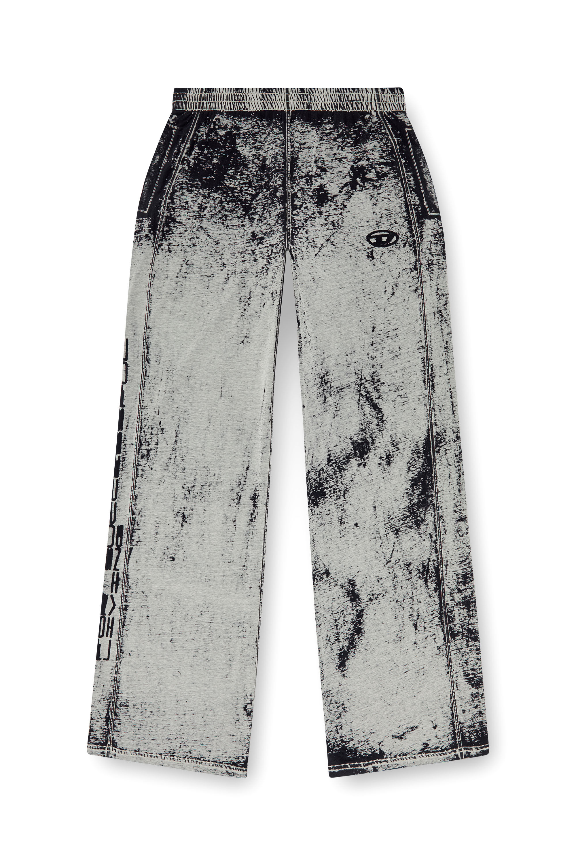 Men's Track pants in burnout plated jersey | Multicolor | Diesel