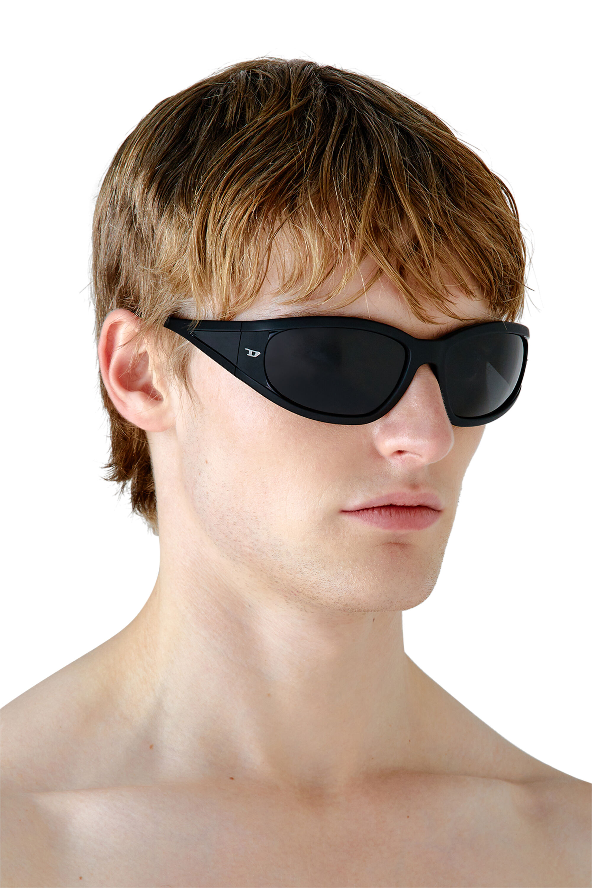 Women's Rectangular sunglasses in acetate | Black | Diesel