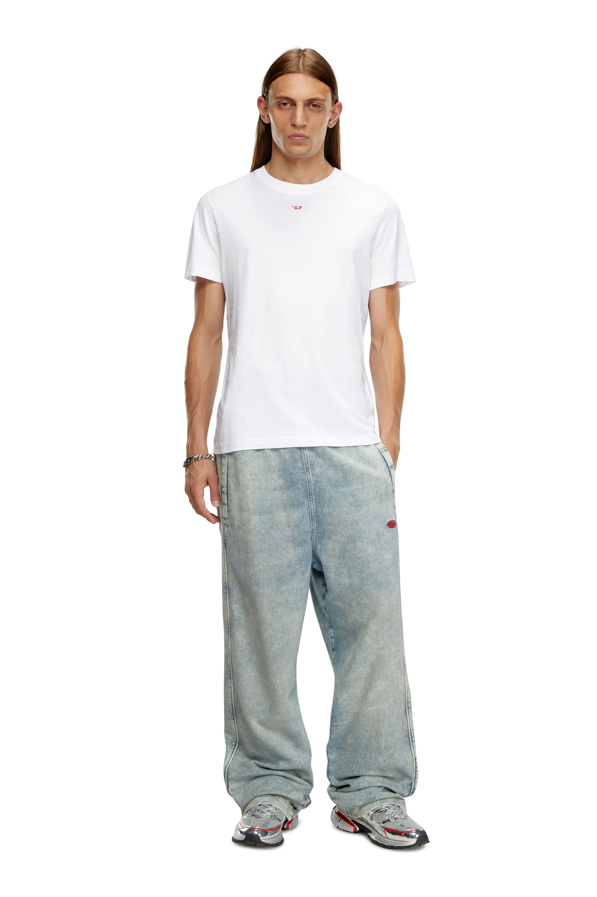 T-DIEGOR-D Man: T-shirt with D patch | Diesel T-DIEGOR-D Man: T-shirt with D patch | Diesel