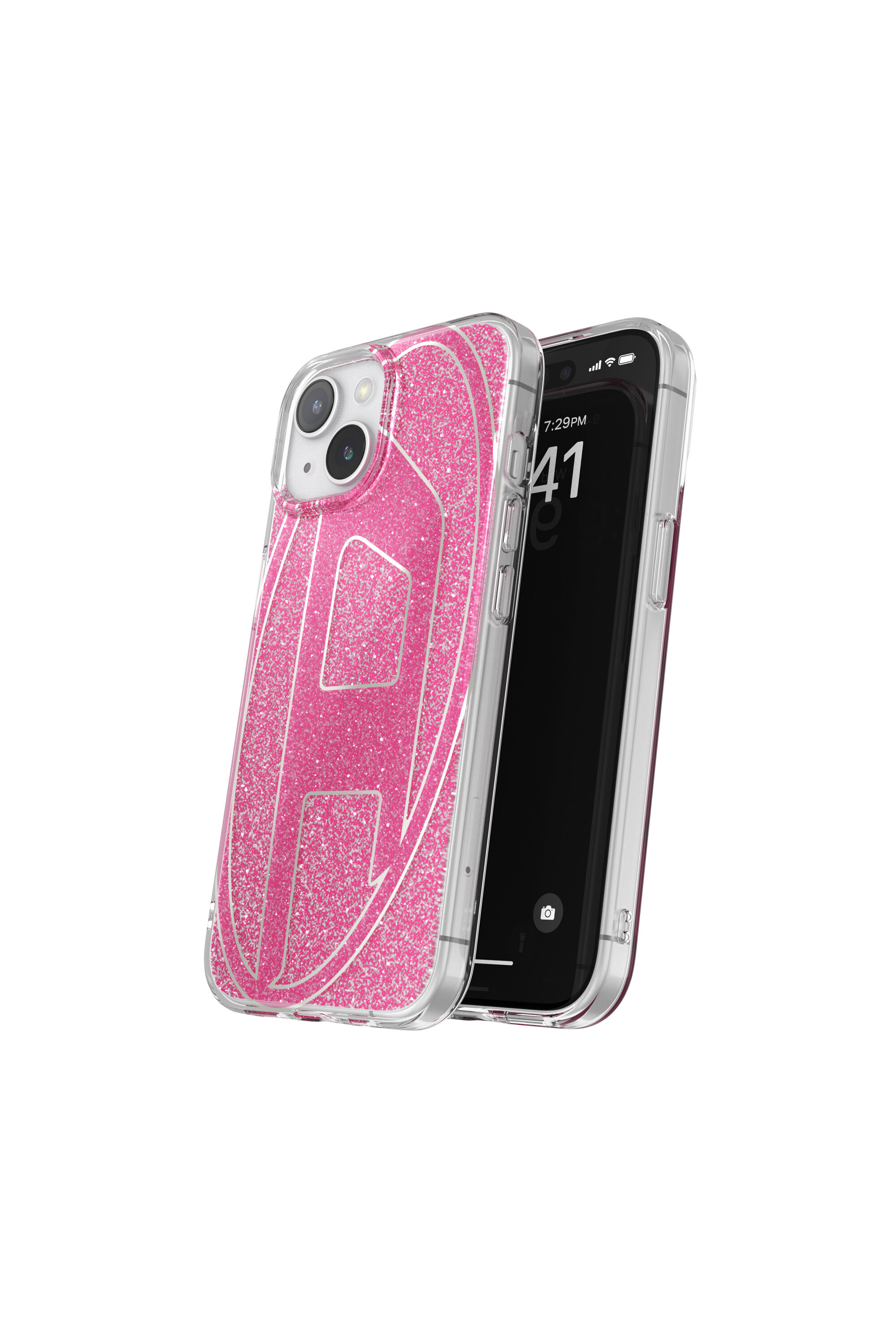 関税送料込み！日本完売！diesel Glitter Case for iPhone 15 Women's Glitter Case for iP 15 | Pink | Diesel