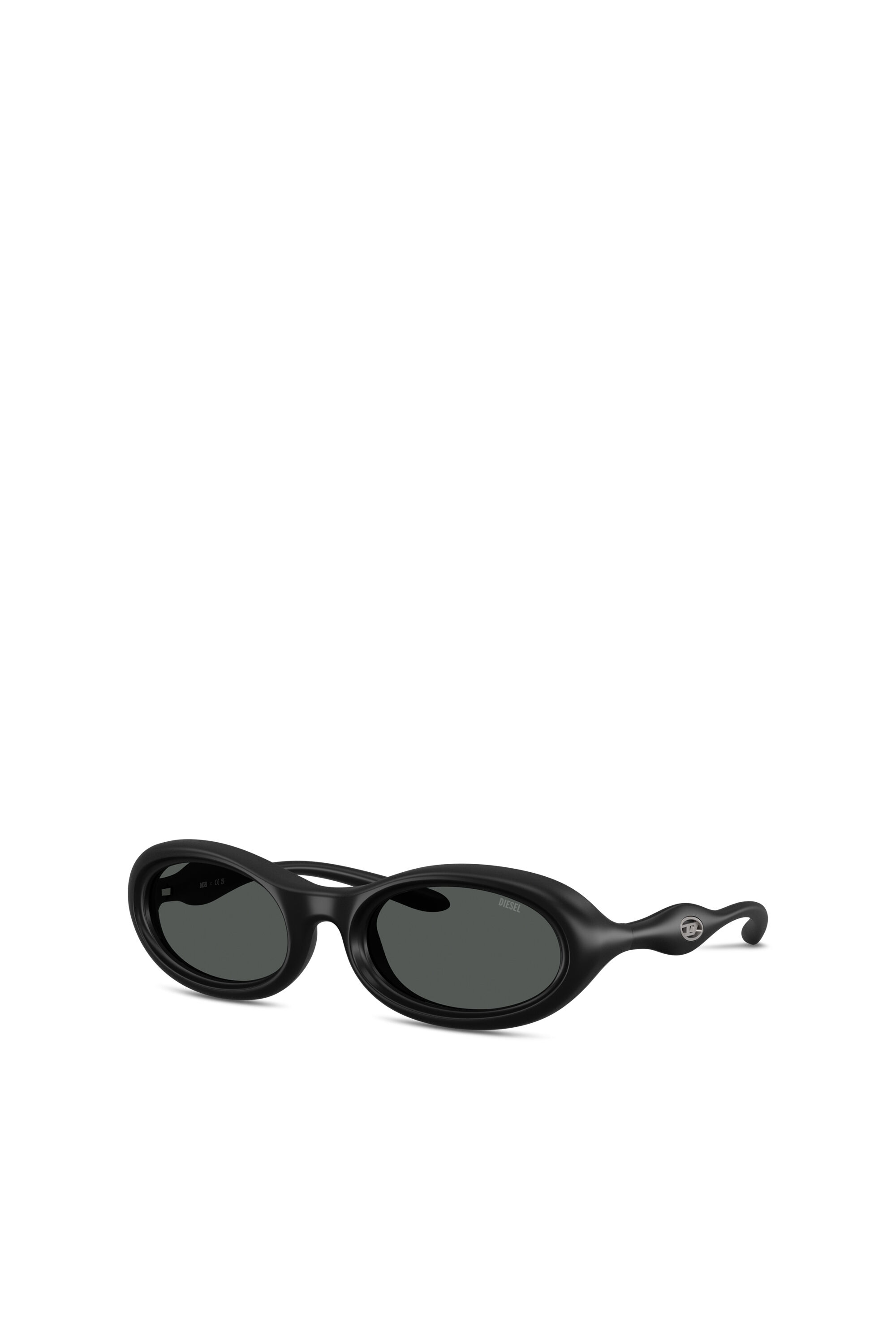 Women's Oval sunglasses | Black | Diesel