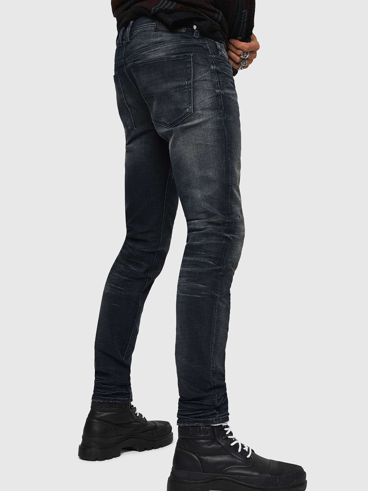 black diesel sleenker jeans