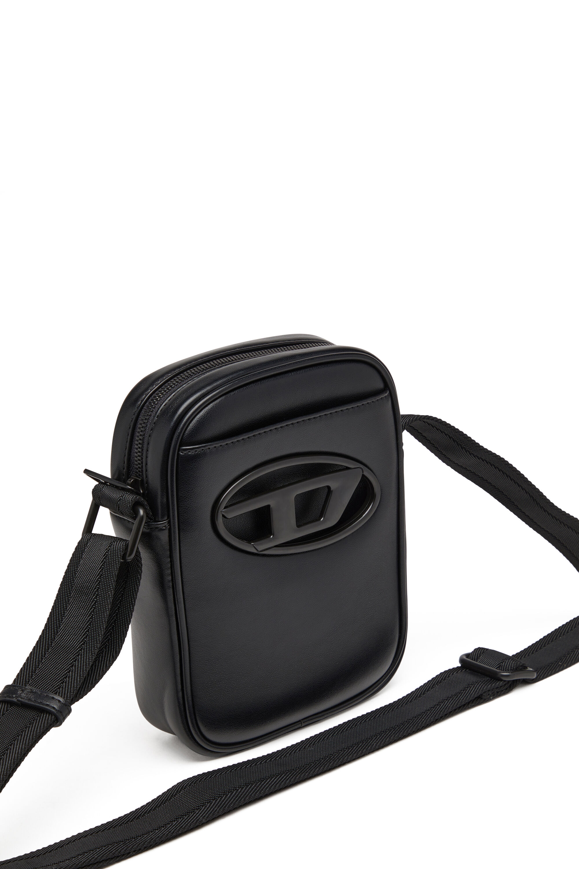 Men's Holi-D-Crossbody bag in PU and neoprene | Black | Diesel Men's Holi-D-Crossbody bag in PU and neoprene | Black | Diesel