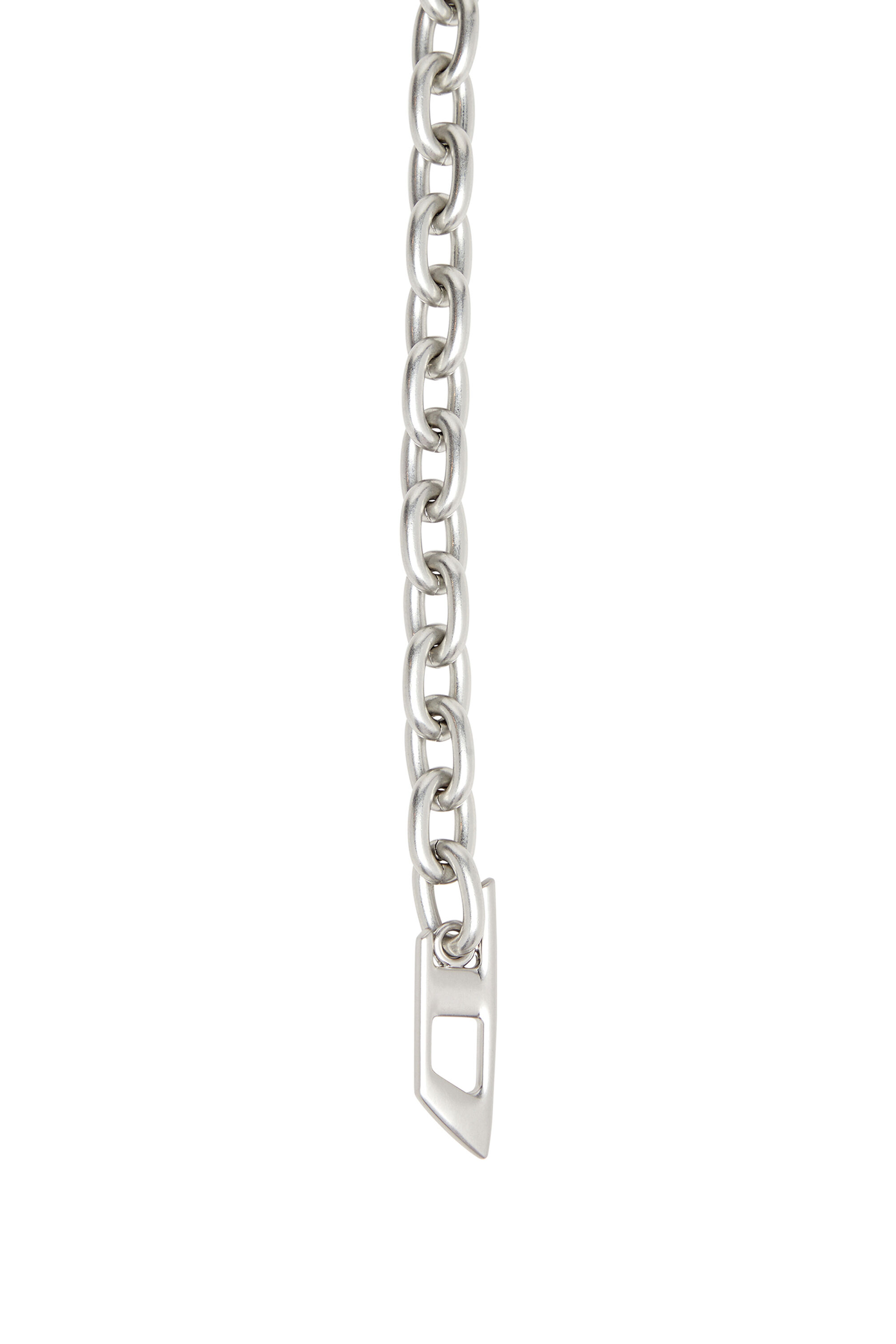Women's 1cm chain belt with logo charms | Silver | Diesel {{Country}}