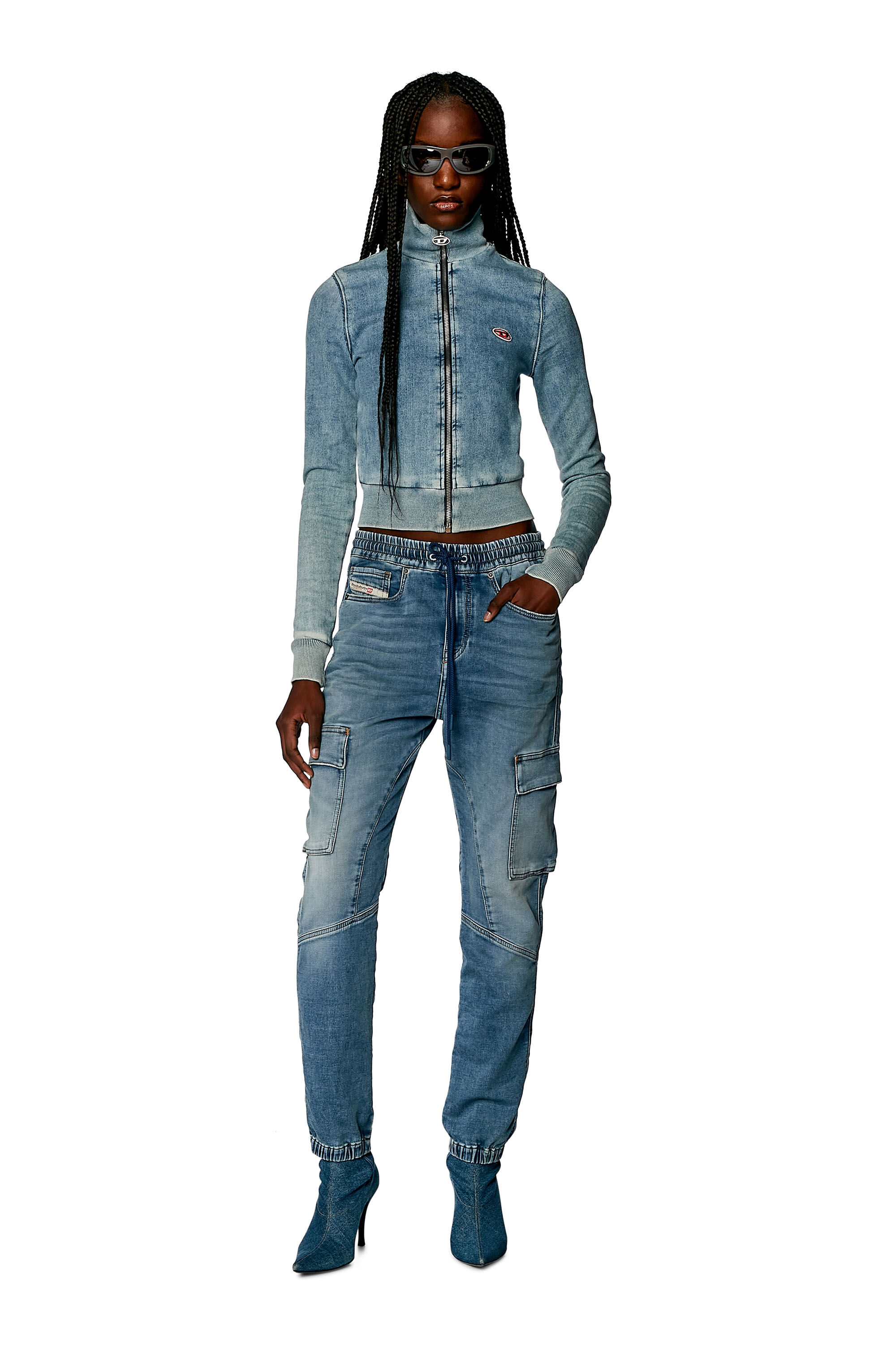 Women's Slim Jeans | Light blue | Diesel 2051 D-Ursy Joggjeans®